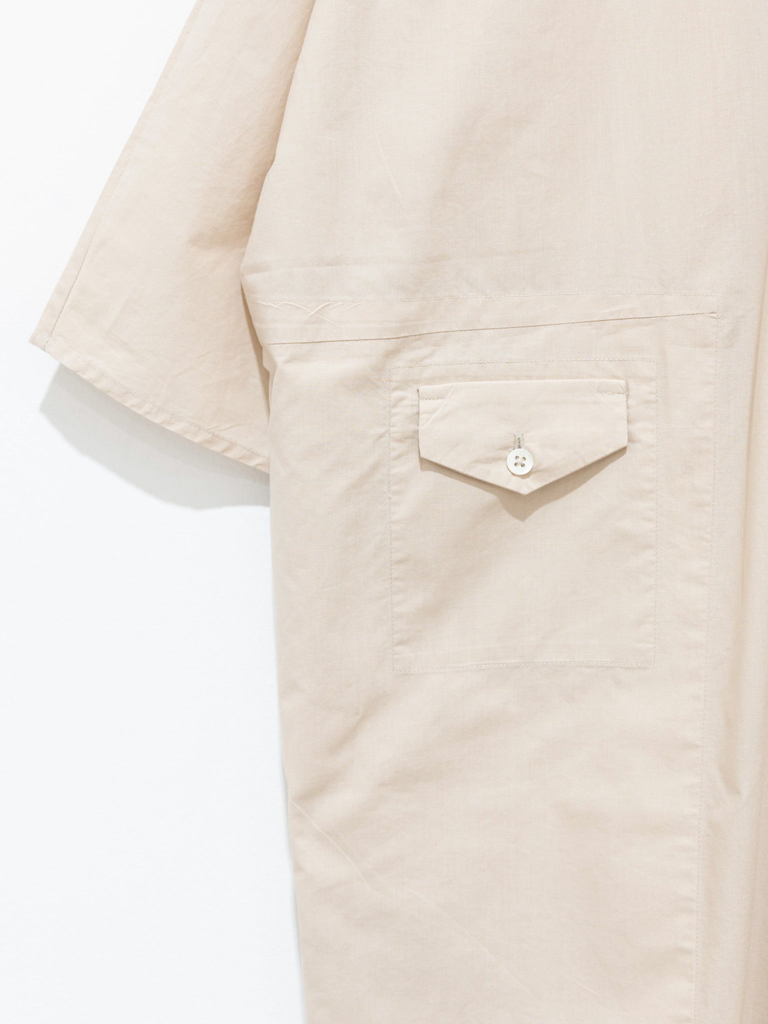 Namu Shop - Jan Machenhauer Mina Dress - Almond Cotton Poplin