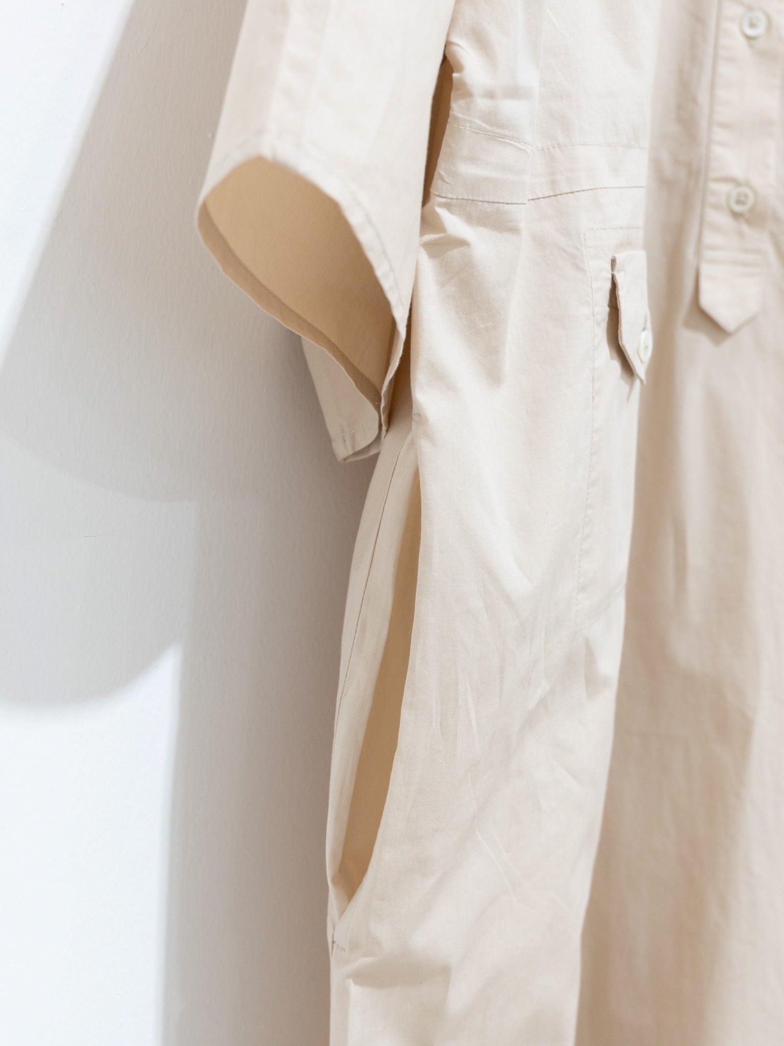 Namu Shop - Jan Machenhauer Mina Dress - Almond Cotton Poplin