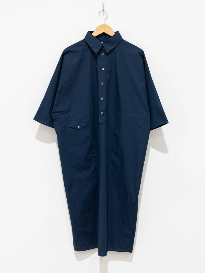 Namu Shop - Jan Machenhauer Mina Dress - Indigo Cotton Poplin