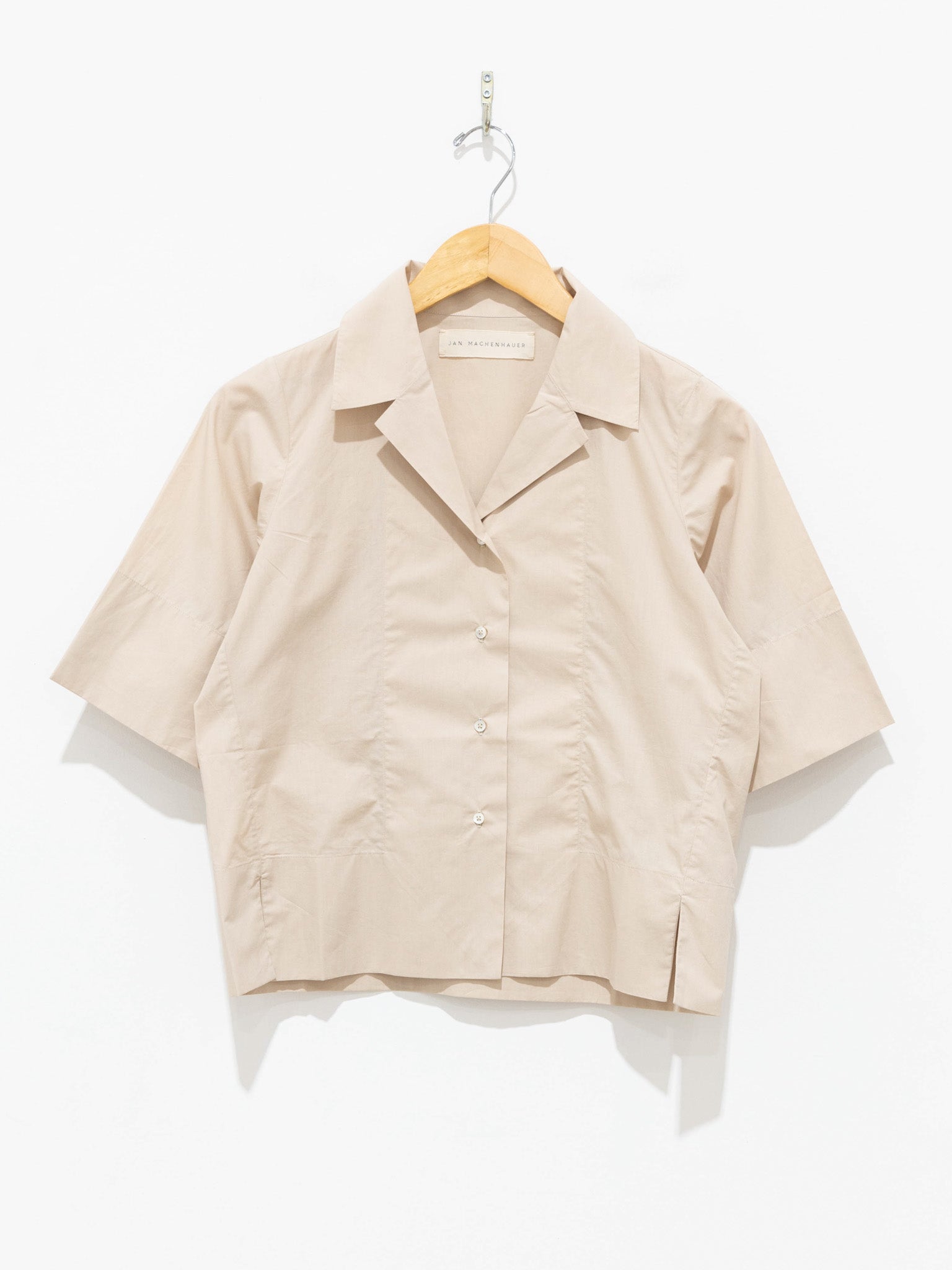 Namu Shop - Jan Machenhauer Ida Shirt - Almond Cotton Poplin