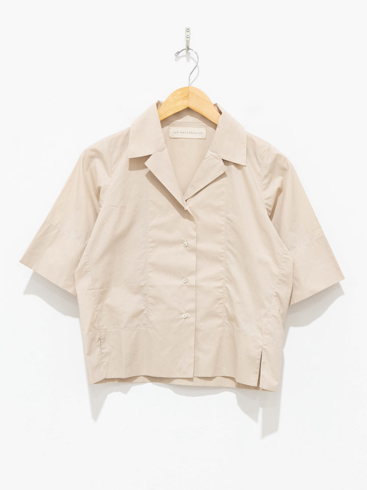 Namu Shop - Jan Machenhauer Ida Shirt - Almond Cotton Poplin