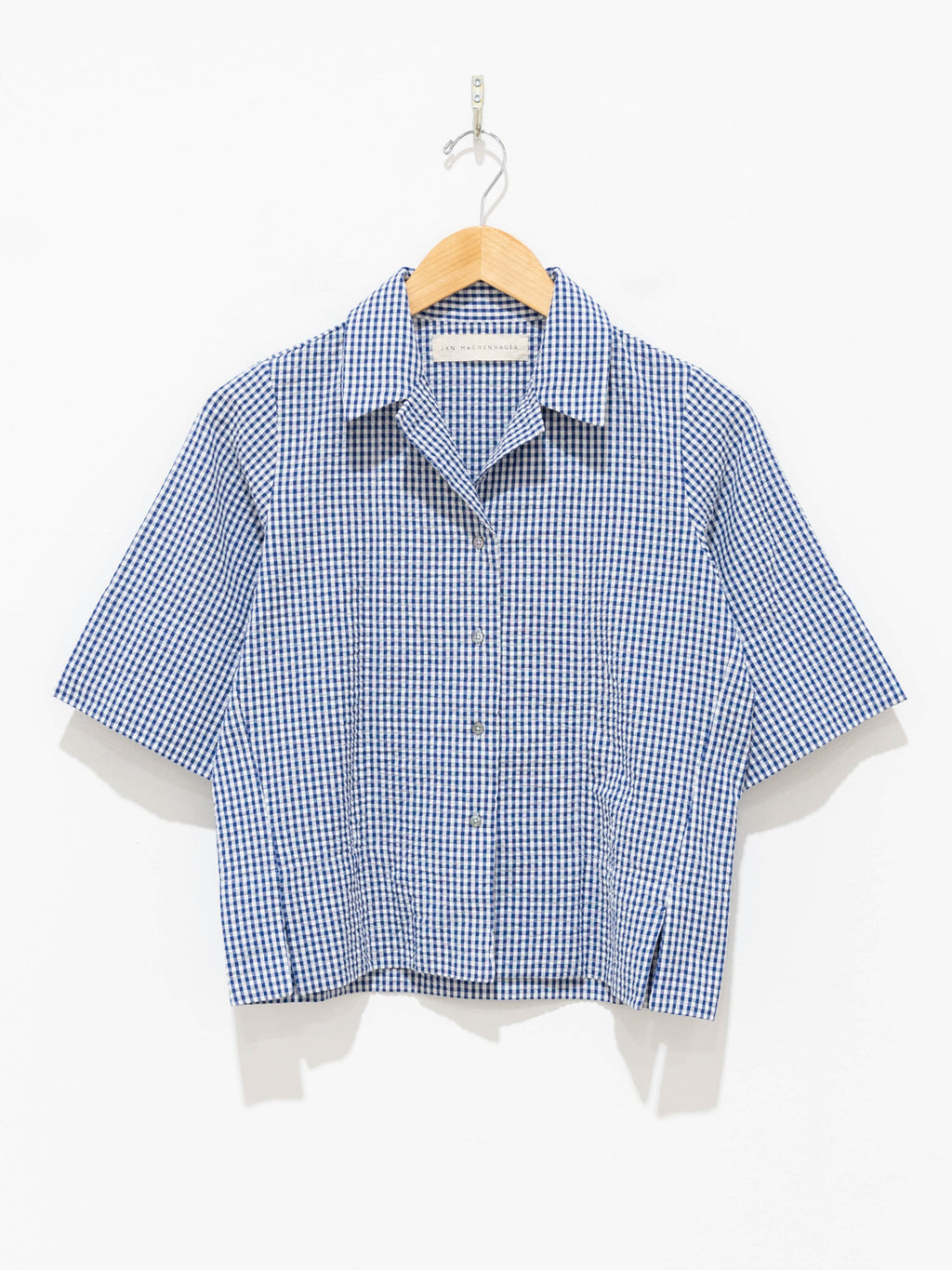 Namu Shop - Jan Machenhauer Ida Shirt - Blue Cotton Seersucker