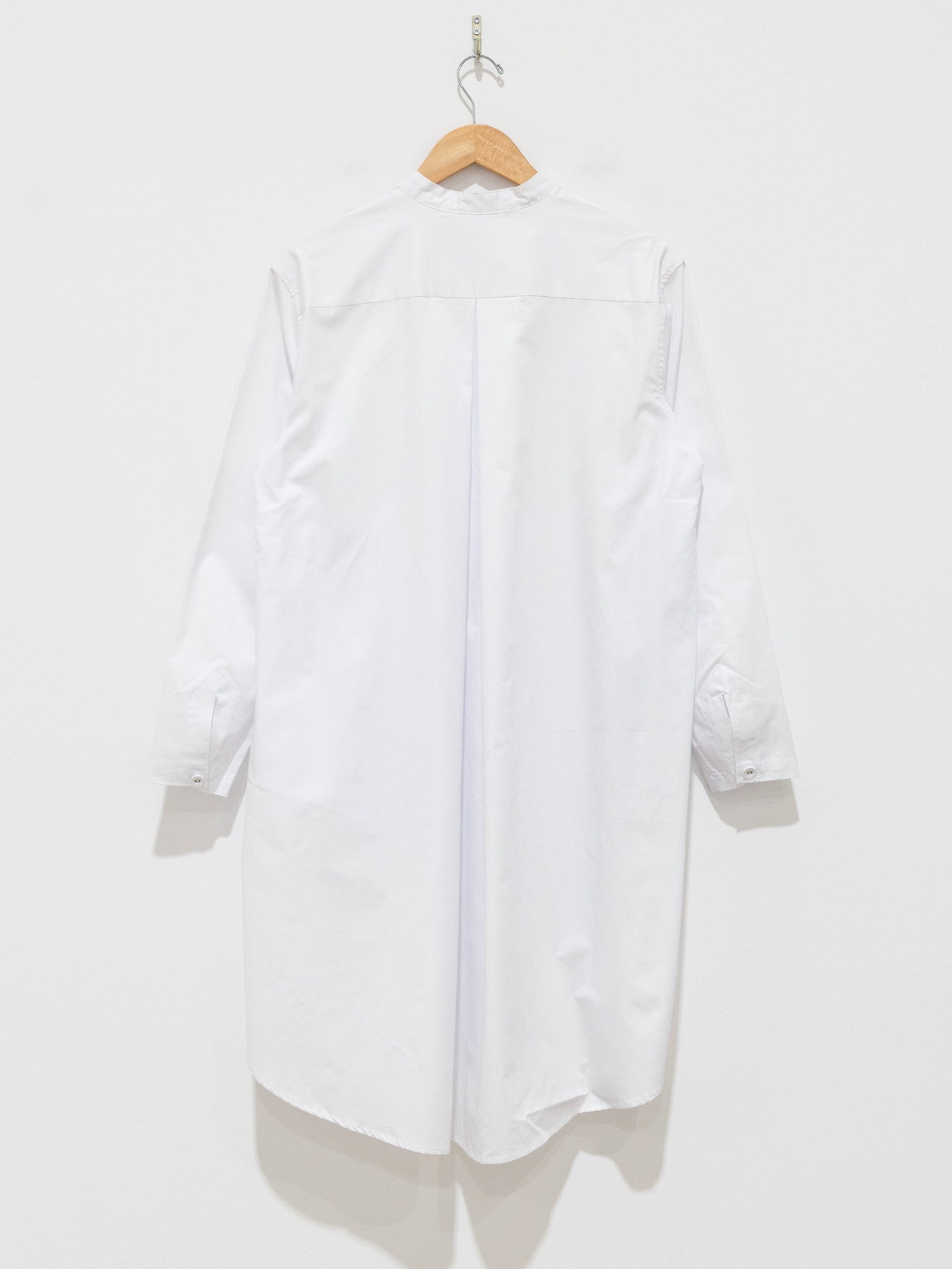 Namu Shop - Veritecoeur Side Pleats Long Shirt - White