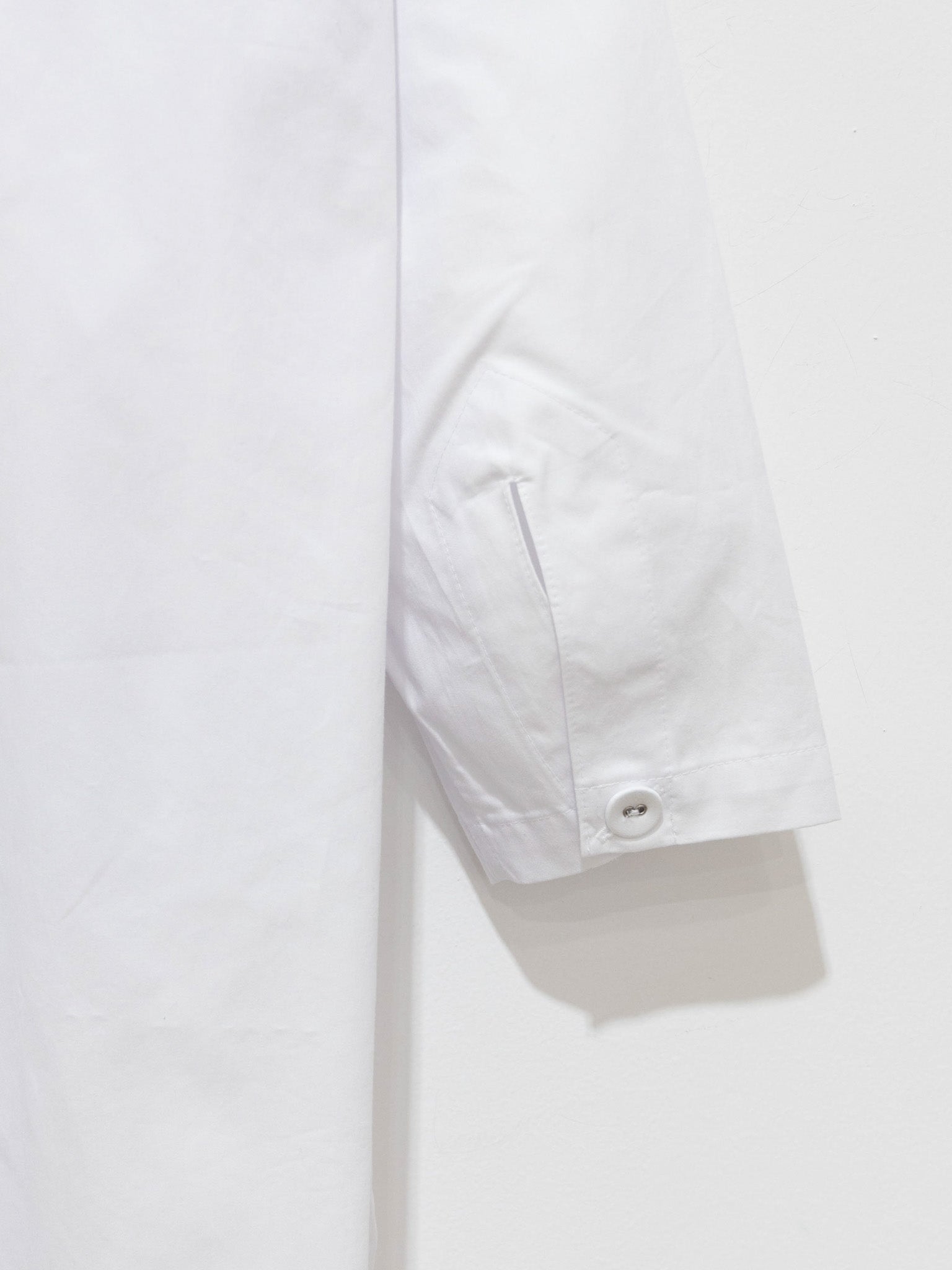 Namu Shop - Veritecoeur Side Pleats Long Shirt - White
