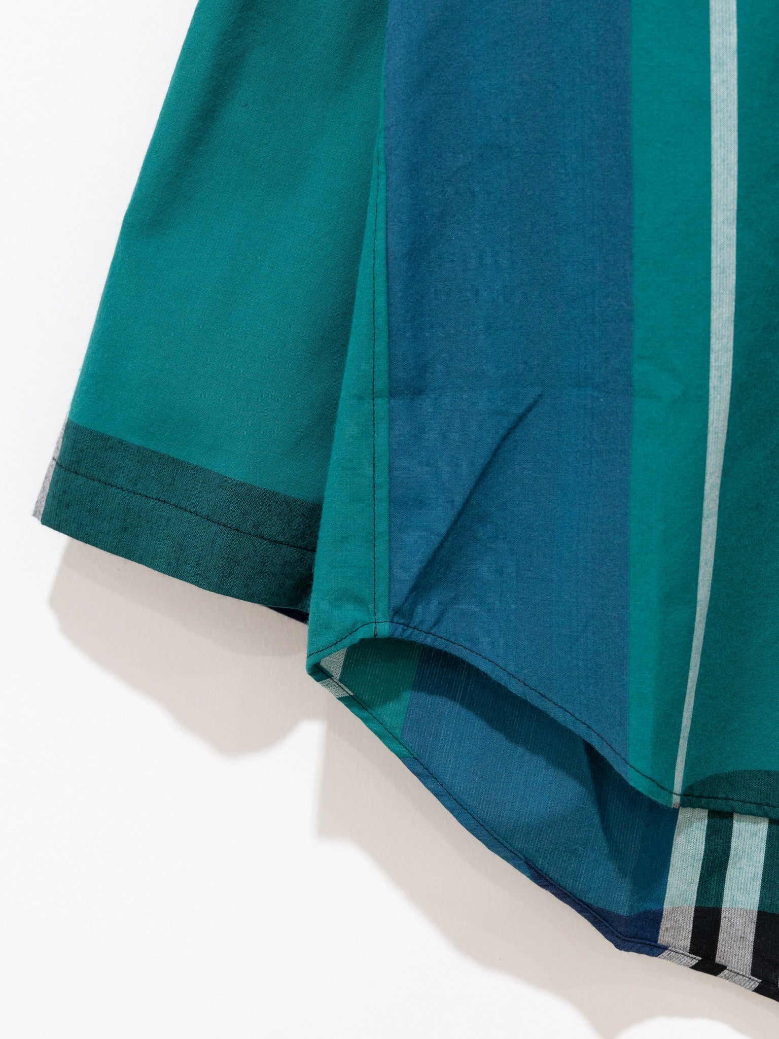 Namu Shop - Veritecoeur Stand Collar Shirt - Fukamidori Check