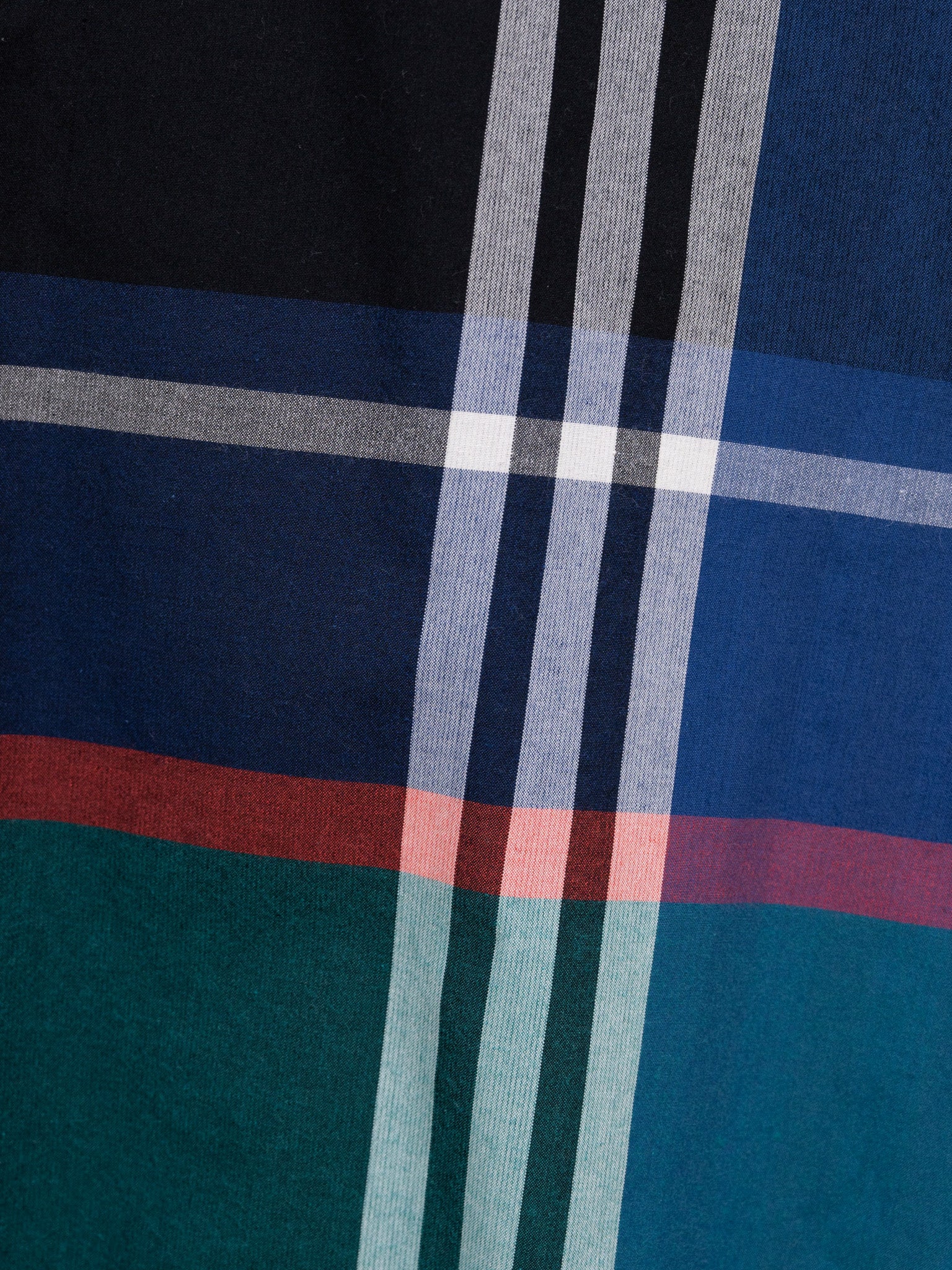 Namu Shop - Veritecoeur Stand Collar Shirt - Fukamidori Check