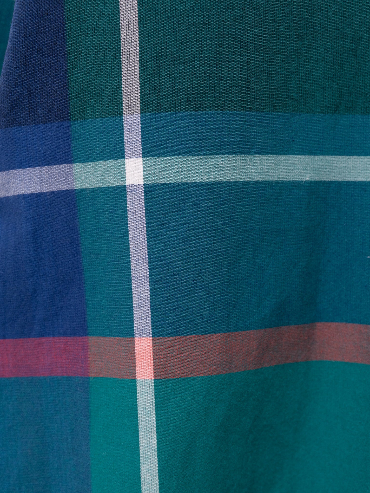 Namu Shop - Veritecoeur Stand Collar Shirt - Fukamidori Check