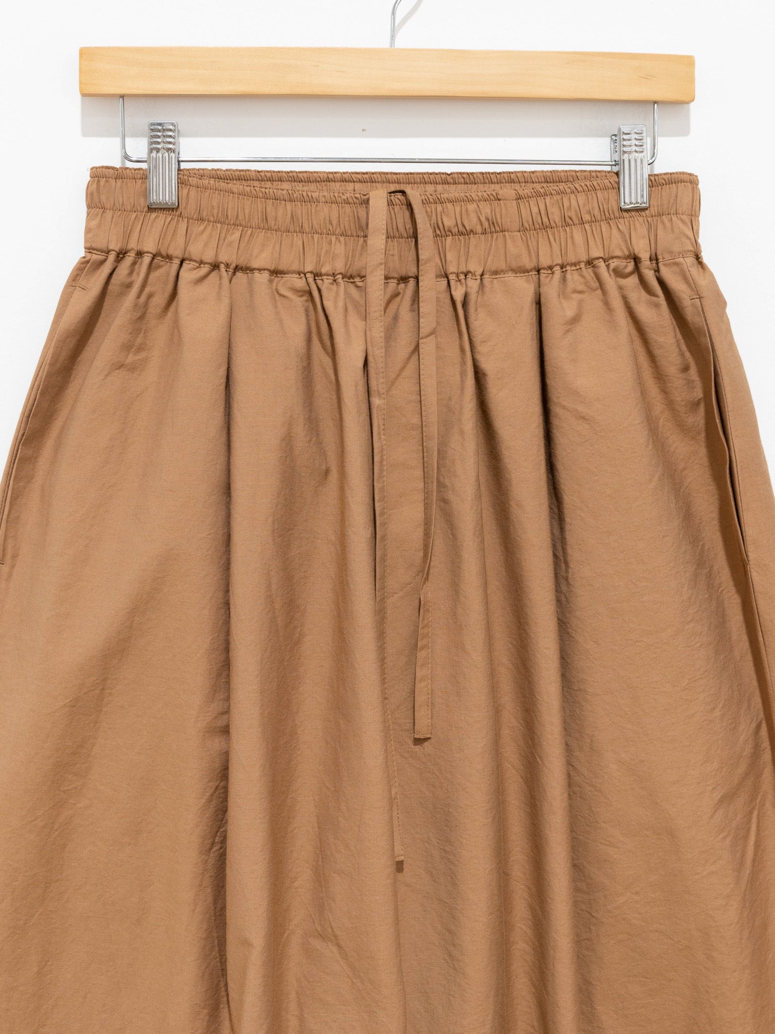 Namu Shop - Veritecoeur Shirring Easy Pants - Brown