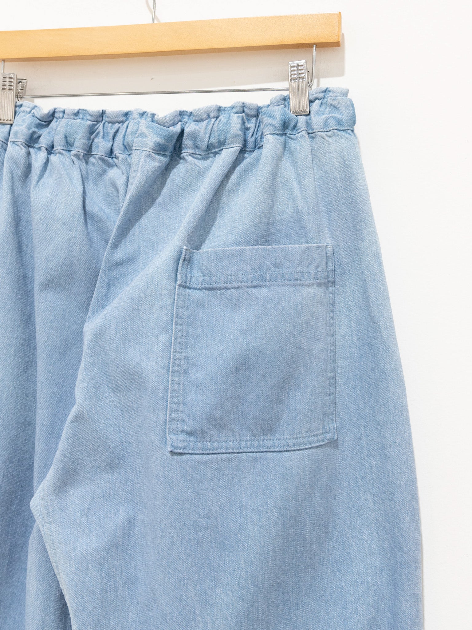 Namu Shop - Veritecoeur Belted Pants - Light Blue Indigo