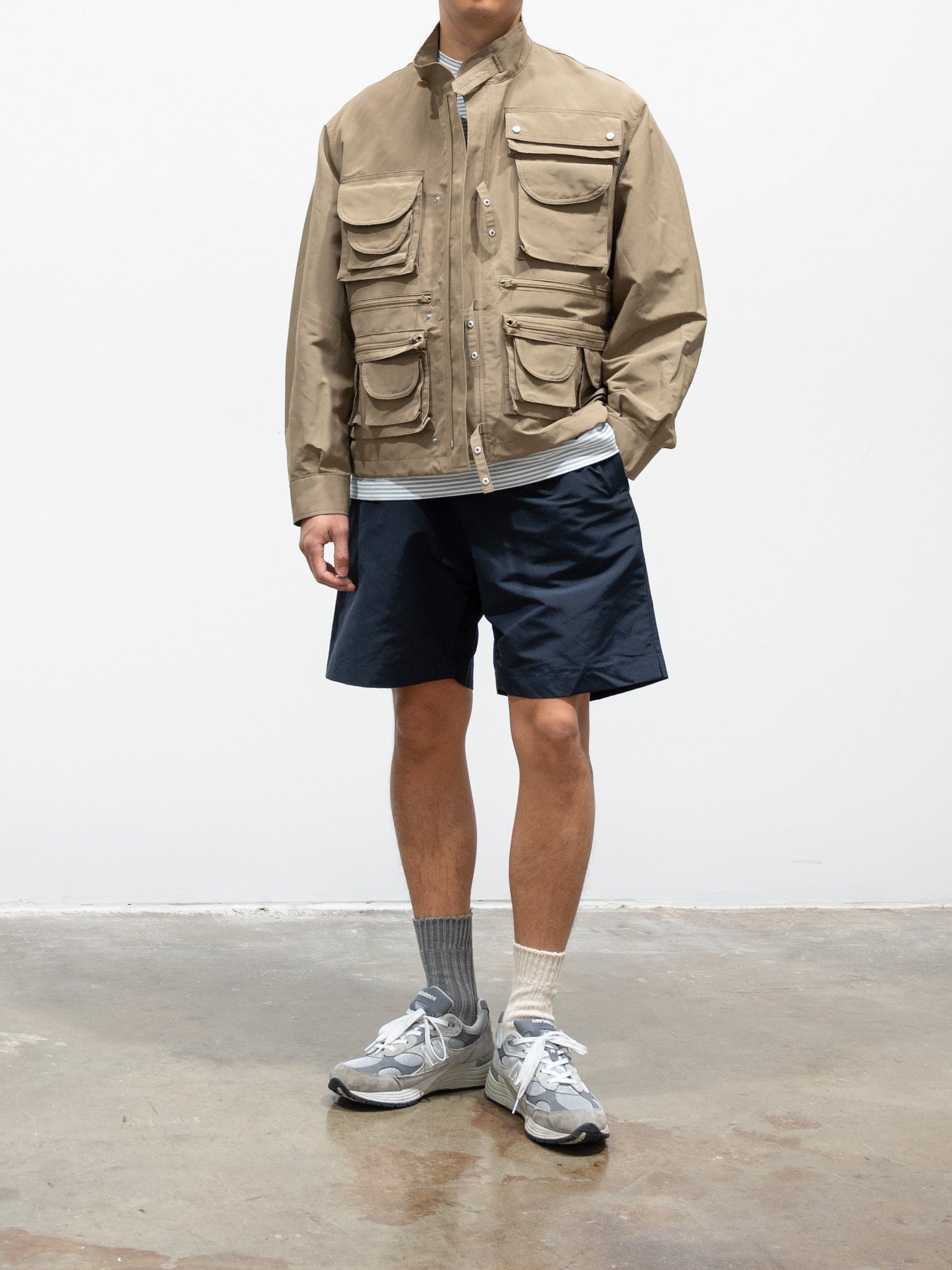 Namu Shop - Kaptain Sunshine Trainer Shortpants - Navy
