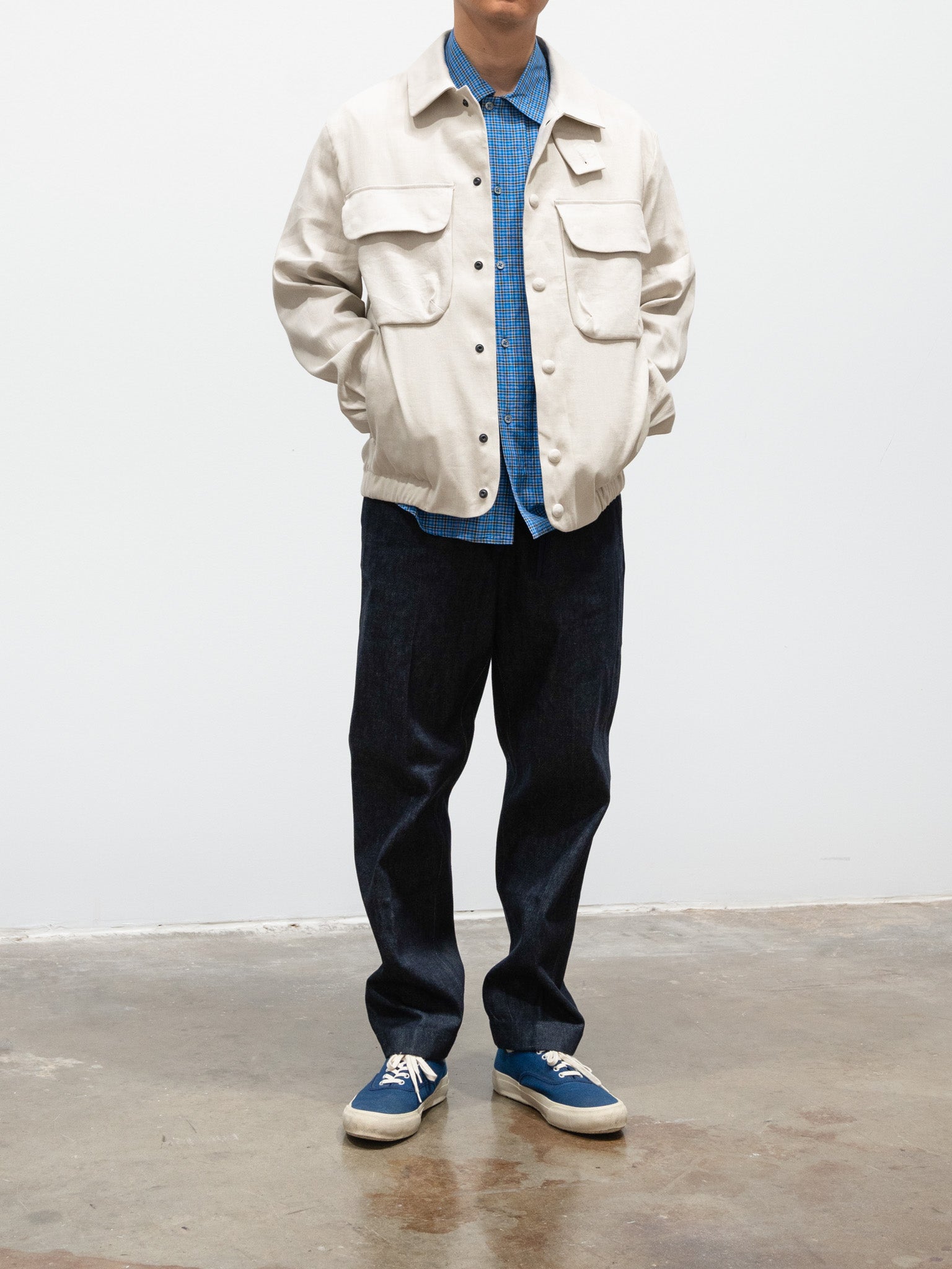 Namu Shop - Document Linen CPO Jacket - Beige