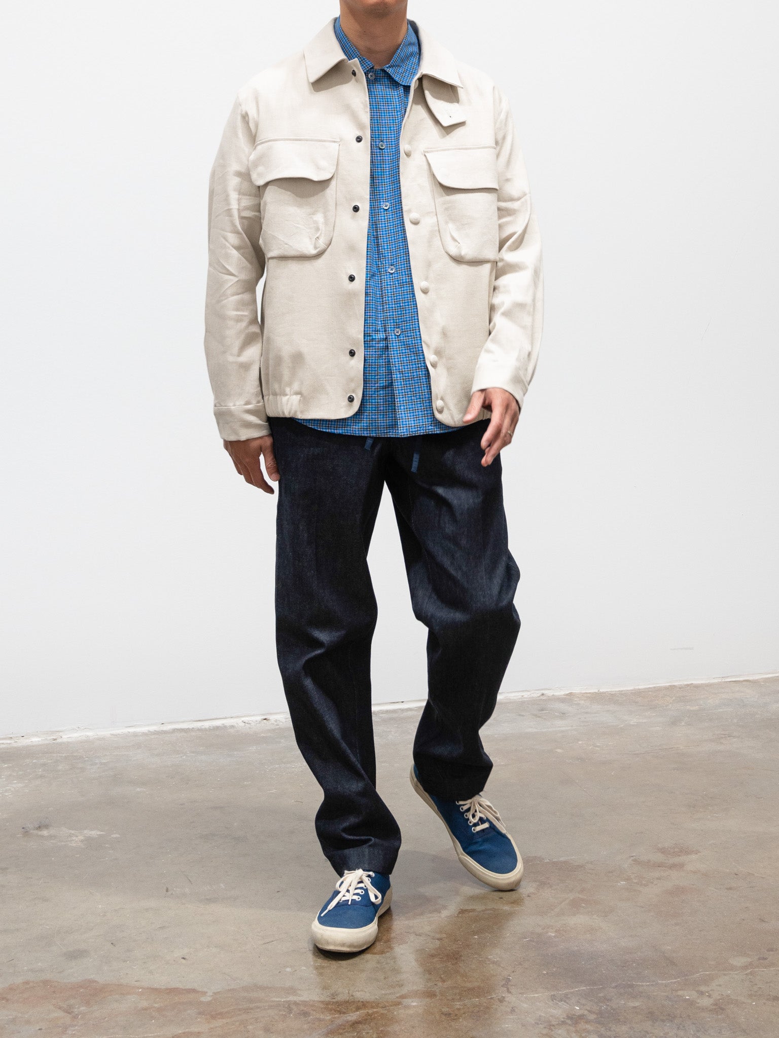 Namu Shop - Document Linen CPO Jacket - Beige