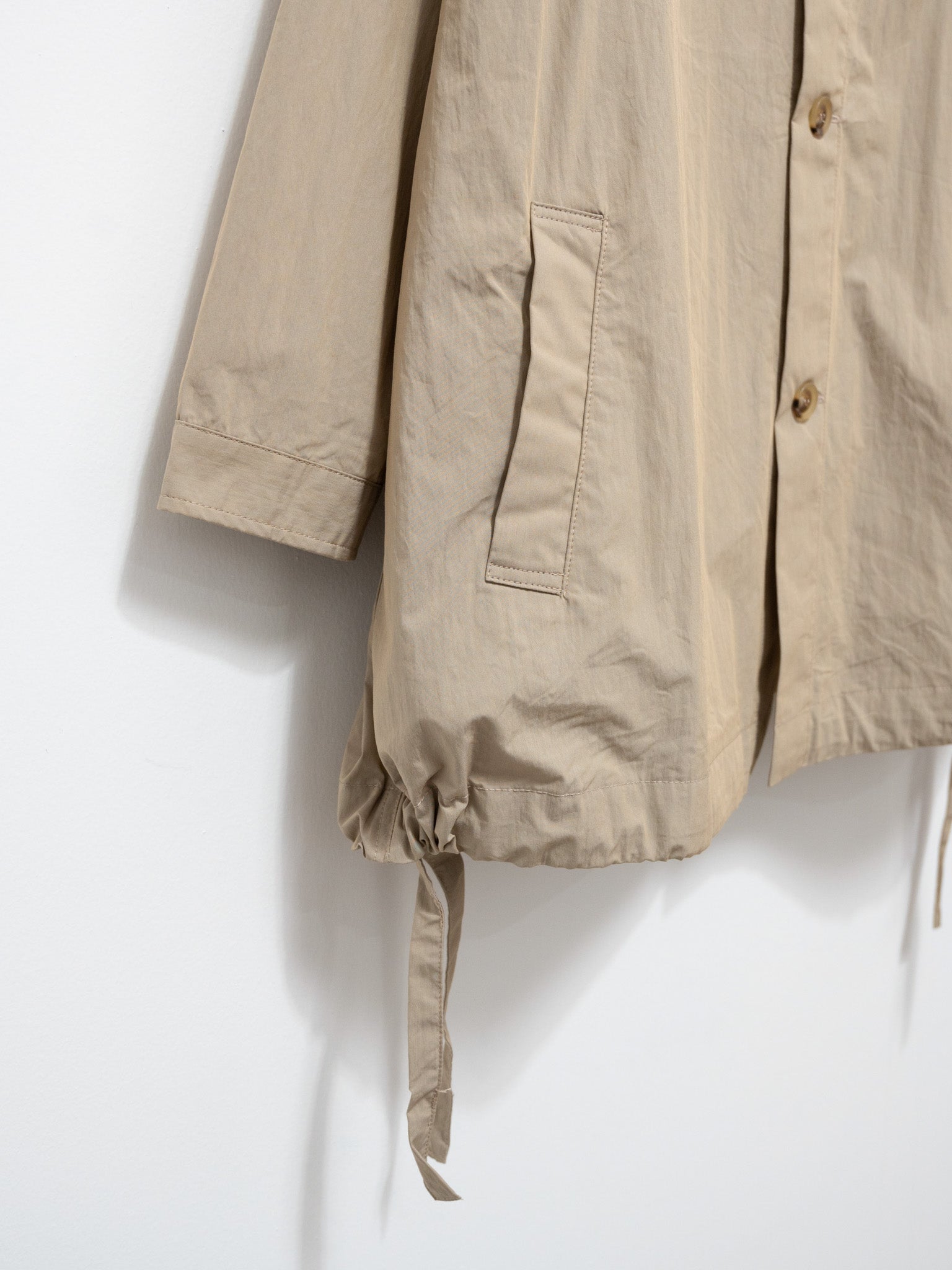 Namu Shop - ICHI Water-resistant Hooded Jacket - Beige