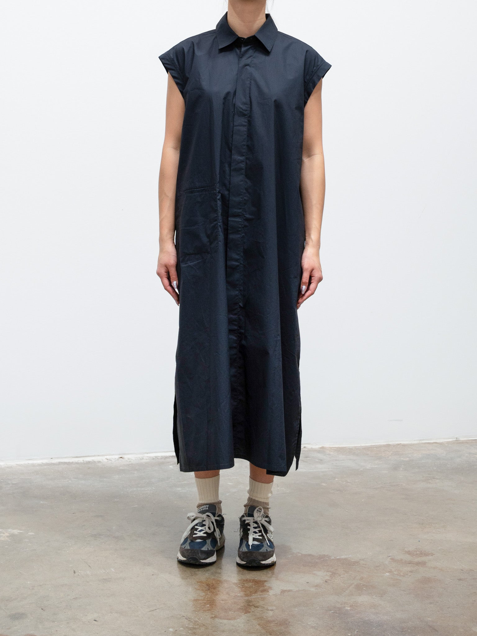 Namu Shop - Sofie D'Hoore Deb Cotton Poplin Dress - Black