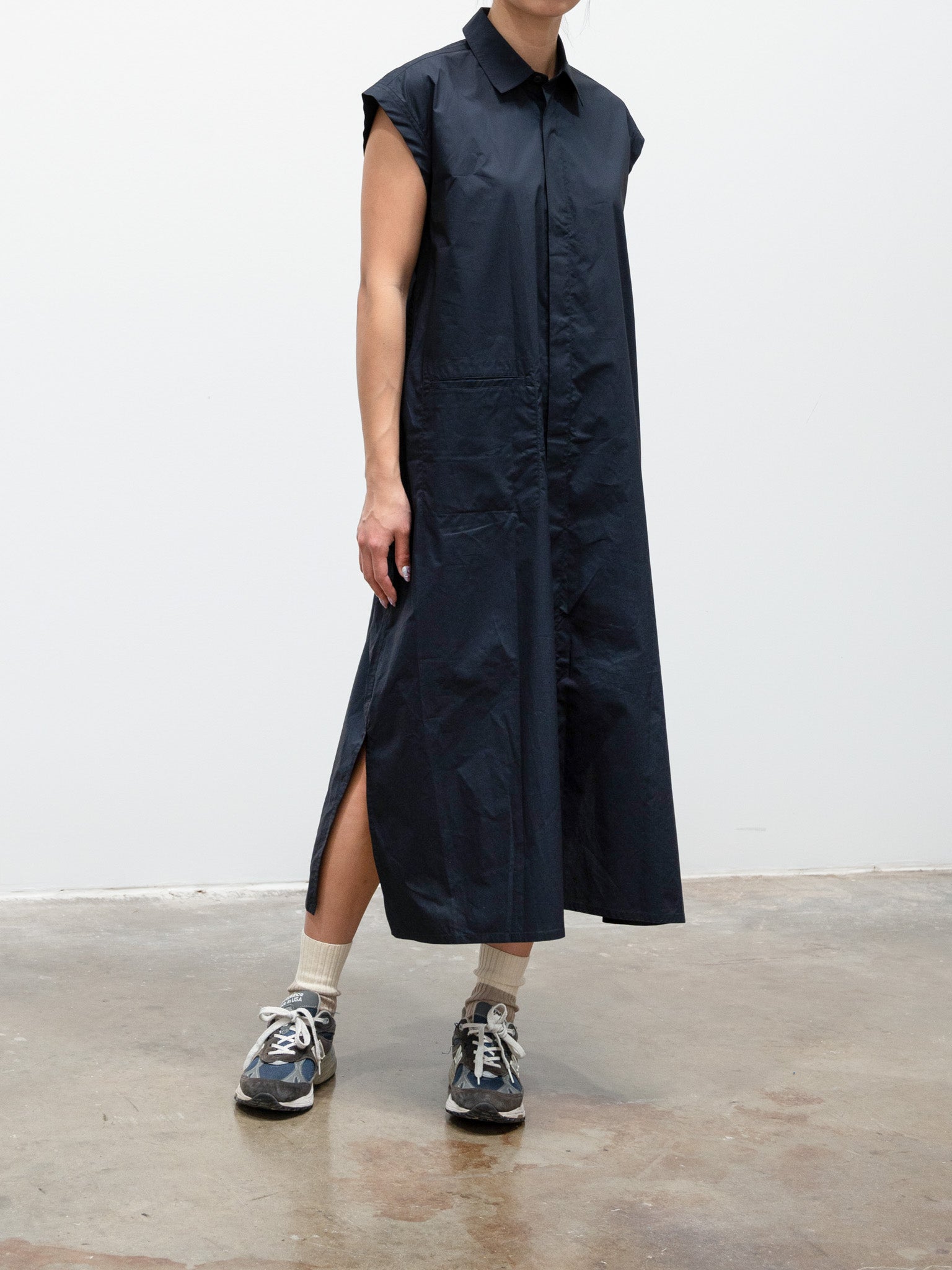 Namu Shop - Sofie D'Hoore Deb Cotton Poplin Dress - Black