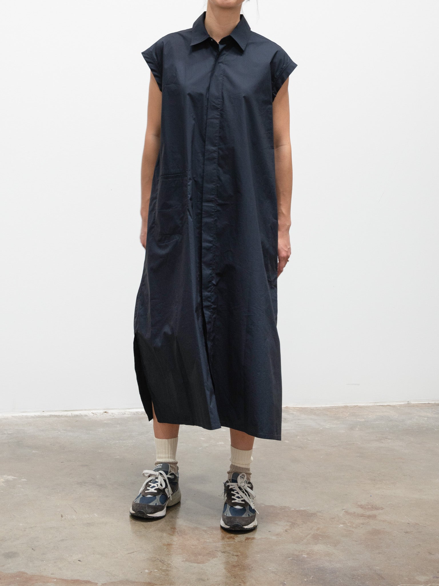 Namu Shop - Sofie D'Hoore Deb Cotton Poplin Dress - Black
