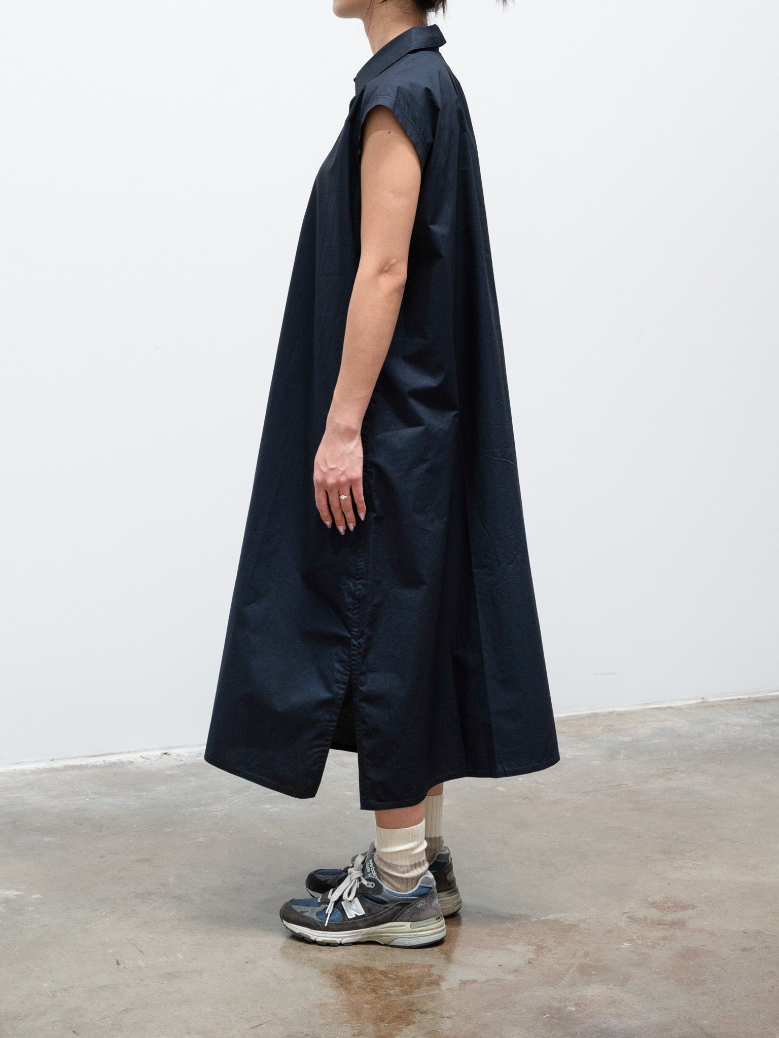 Namu Shop - Sofie D'Hoore Deb Cotton Poplin Dress - Black
