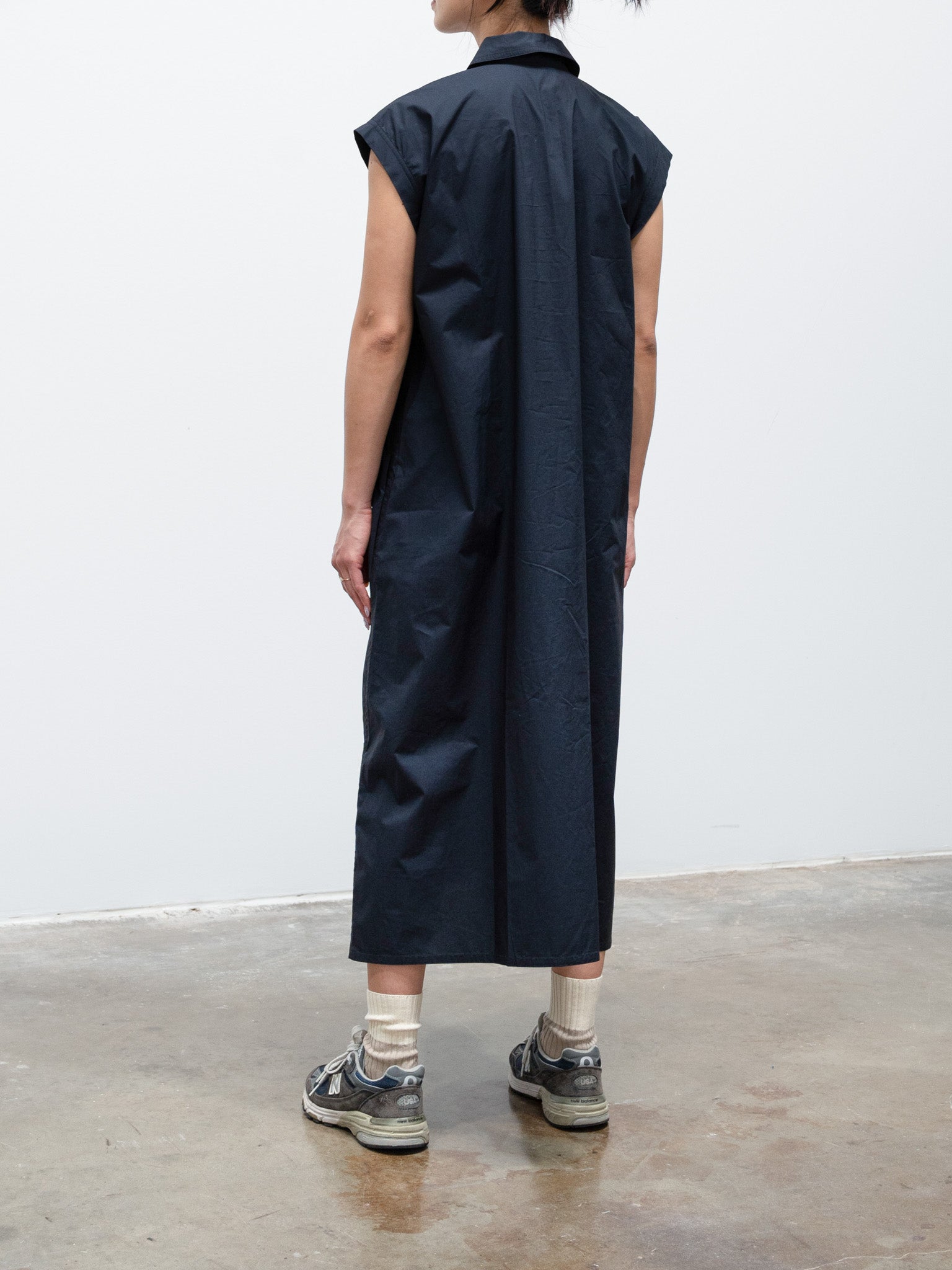 Namu Shop - Sofie D'Hoore Deb Cotton Poplin Dress - Black