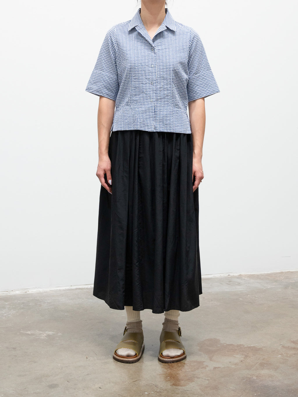 Namu Shop - Jan Machenhauer Ida Shirt - Blue Cotton Seersucker