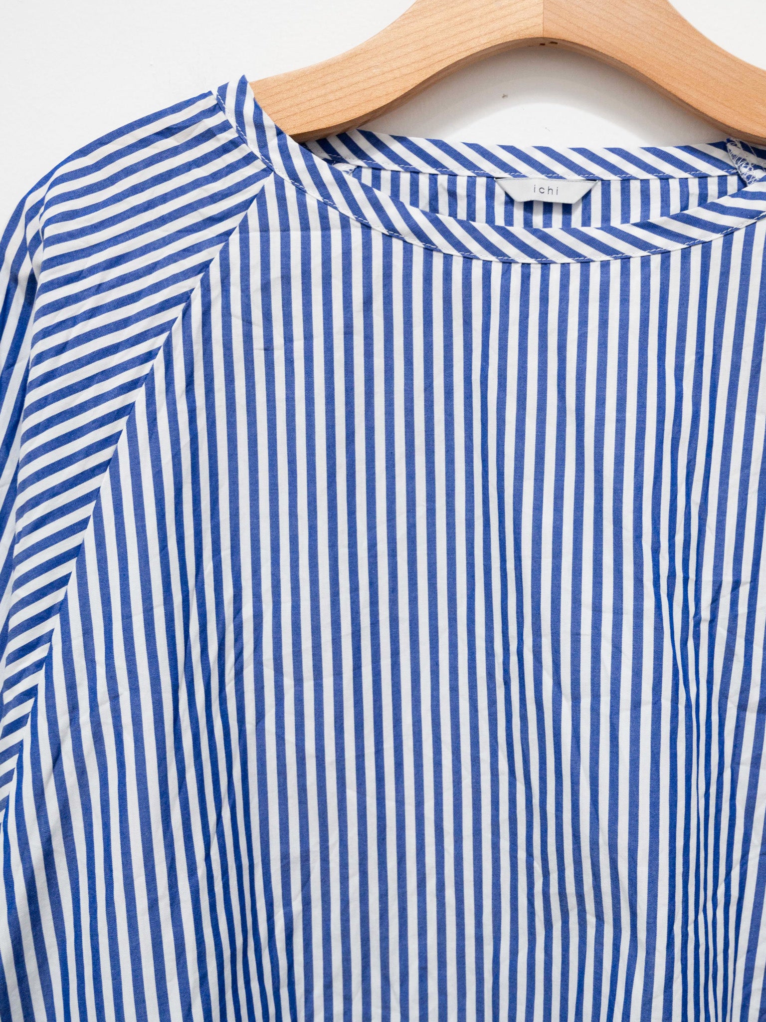 Namu Shop - ICHI Washer Pullover Top - Blue Stripe
