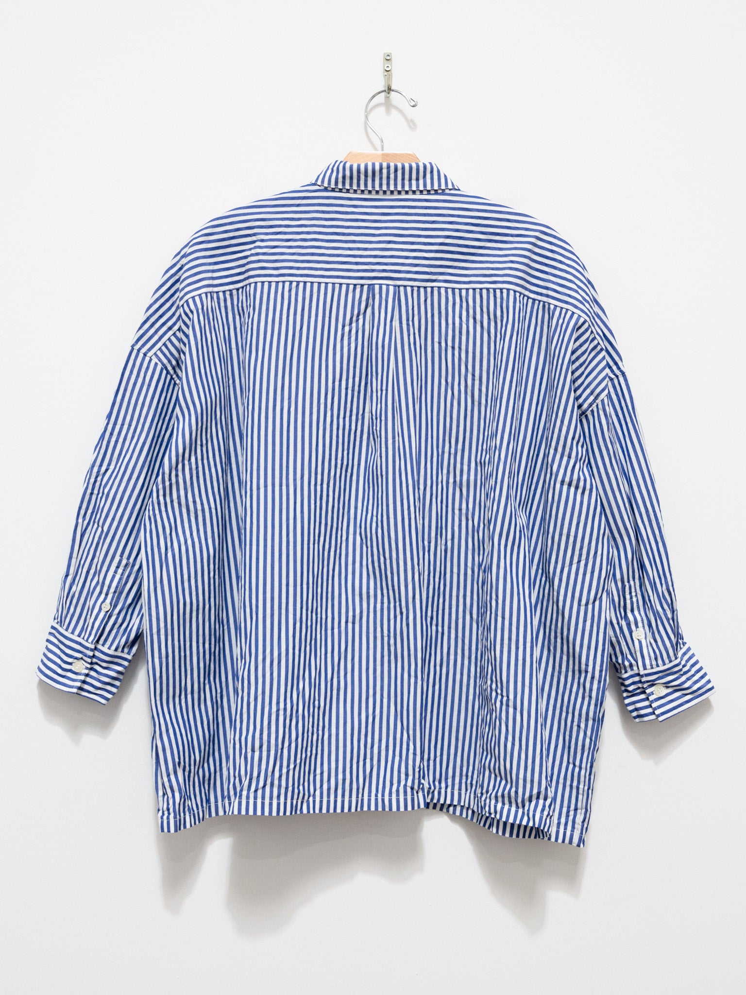 Namu Shop - ICHI Washer BD Shirt - Blue Stripe
