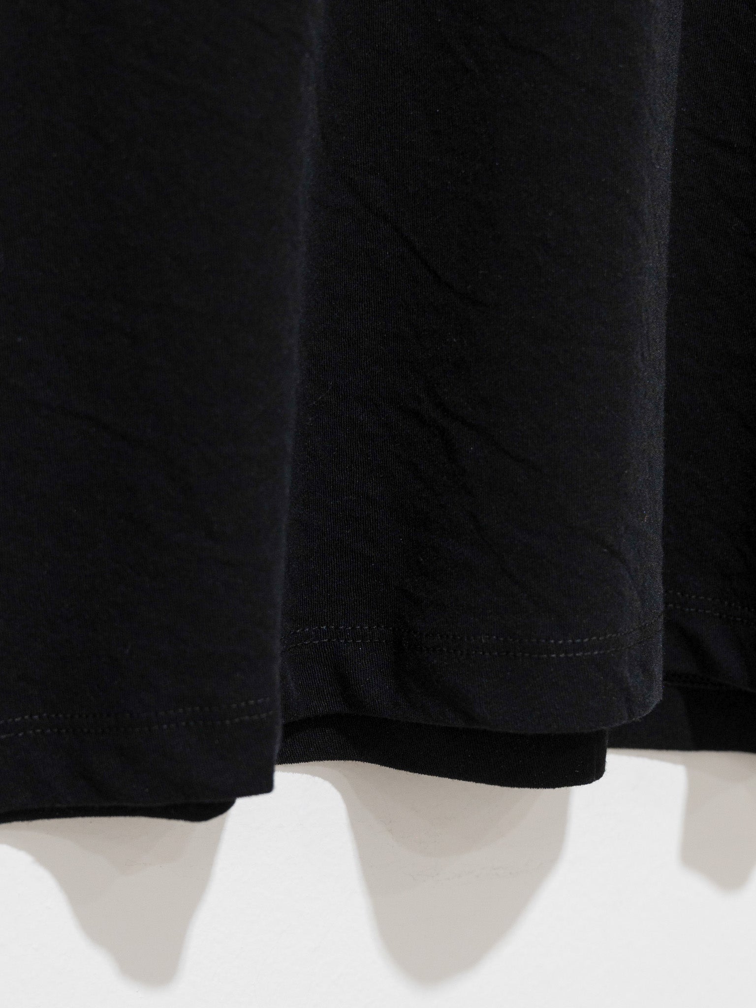 Namu Shop - Yleve Co/Li Sheer Jersey Short Sleeve Pullover - Black