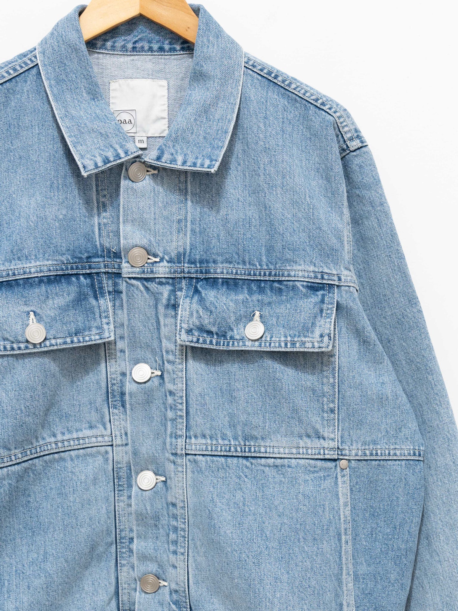 Namu Shop - paa Big Rig Jacket Two - Extra Light Wash