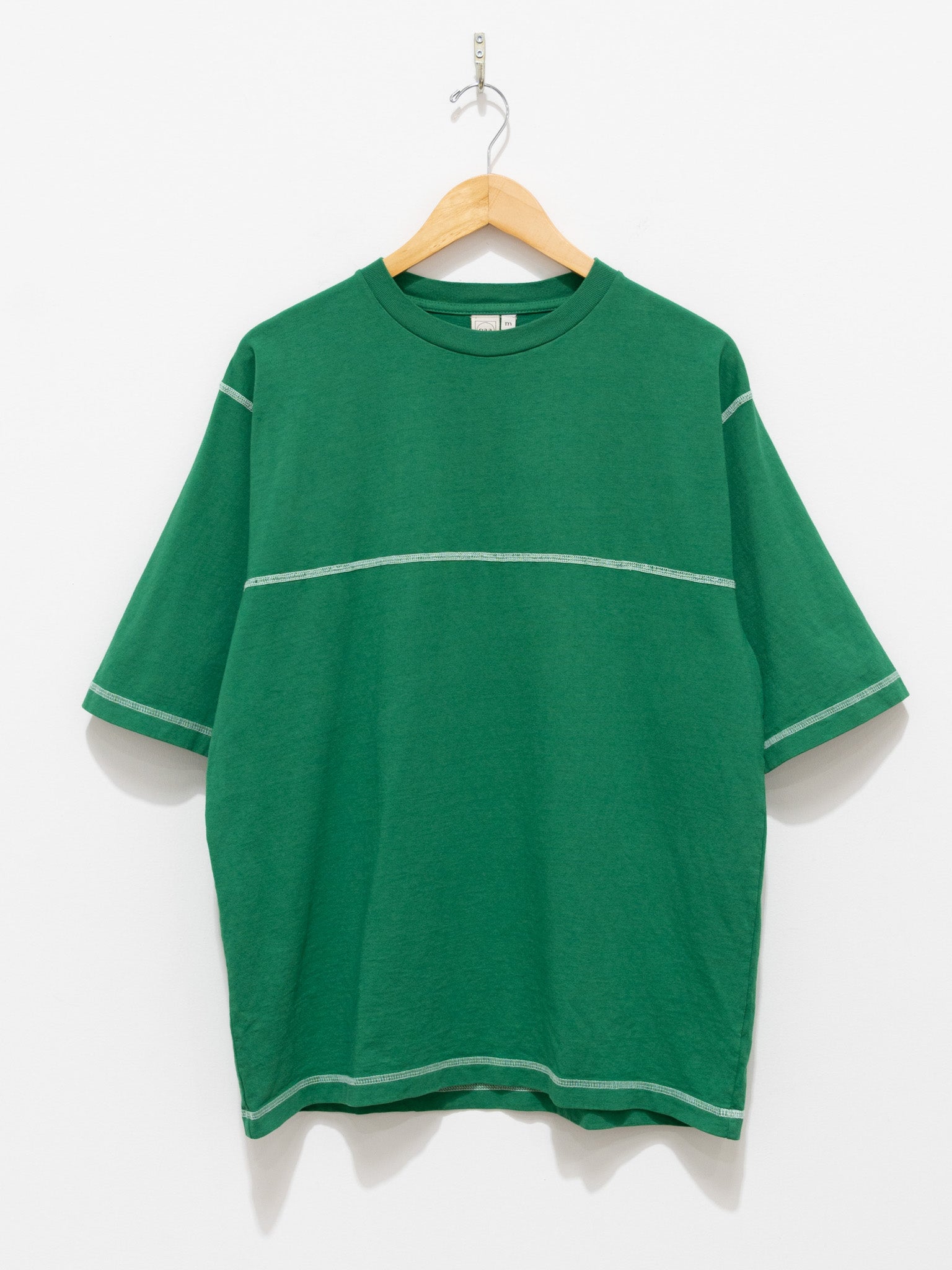 Namu Shop - paa Half Sleeve Flatlock Tee - Green