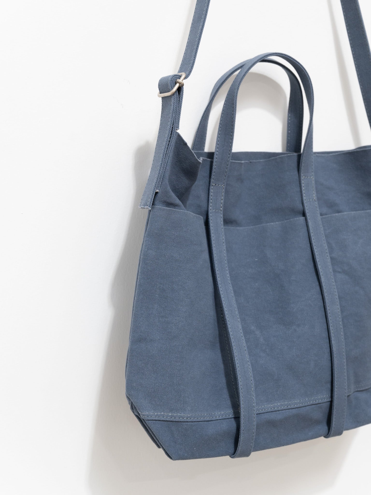 Namu Shop - Amiacalva Light Canvas 2-Way Tote Medium - Blue Gray
