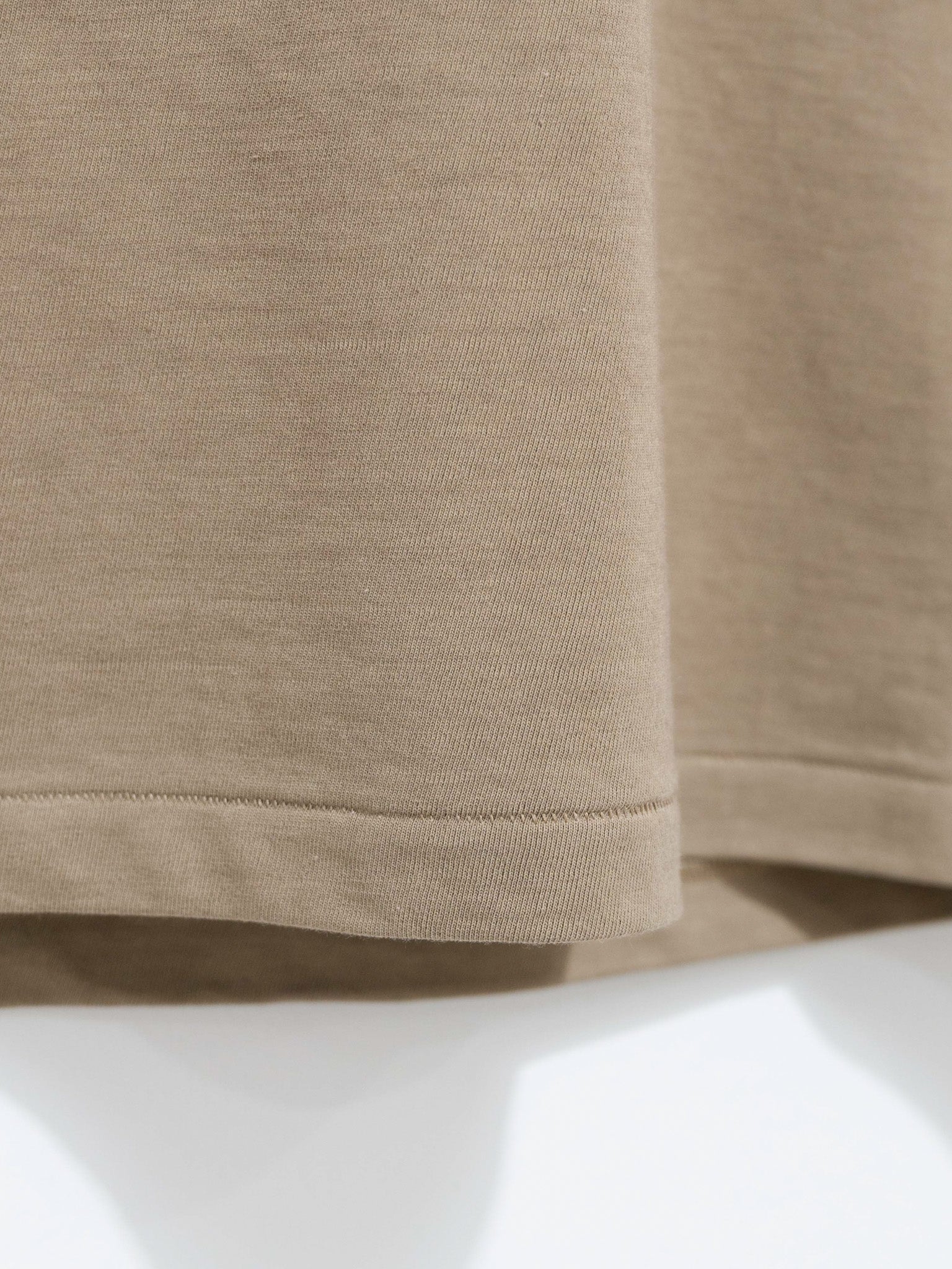 Namu Shop - Veritecoeur Hard Twist Drop Shoulder Tee - Beige