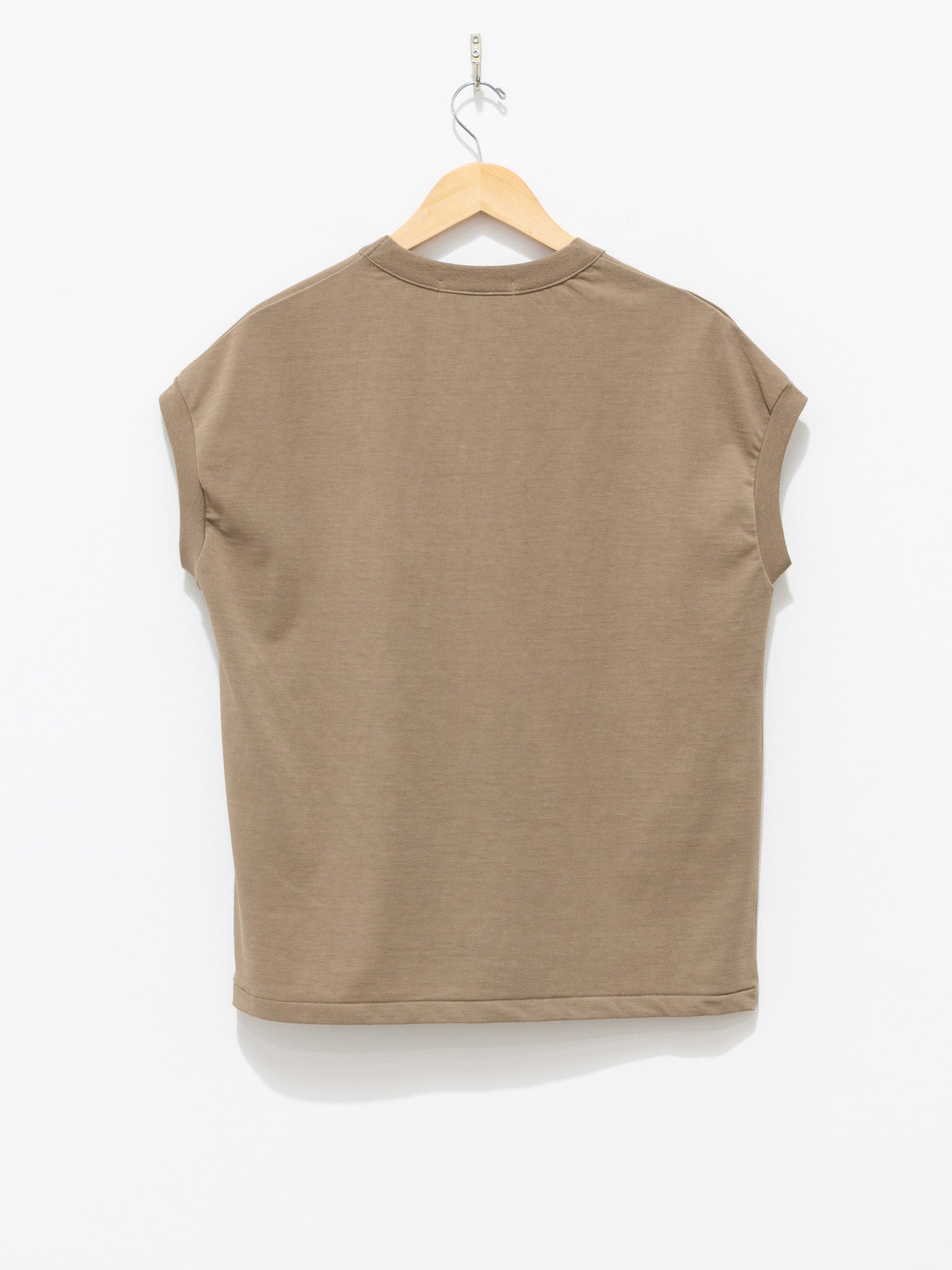 Namu Shop - Veritecoeur Hard Twist Drop Shoulder Tee - Beige