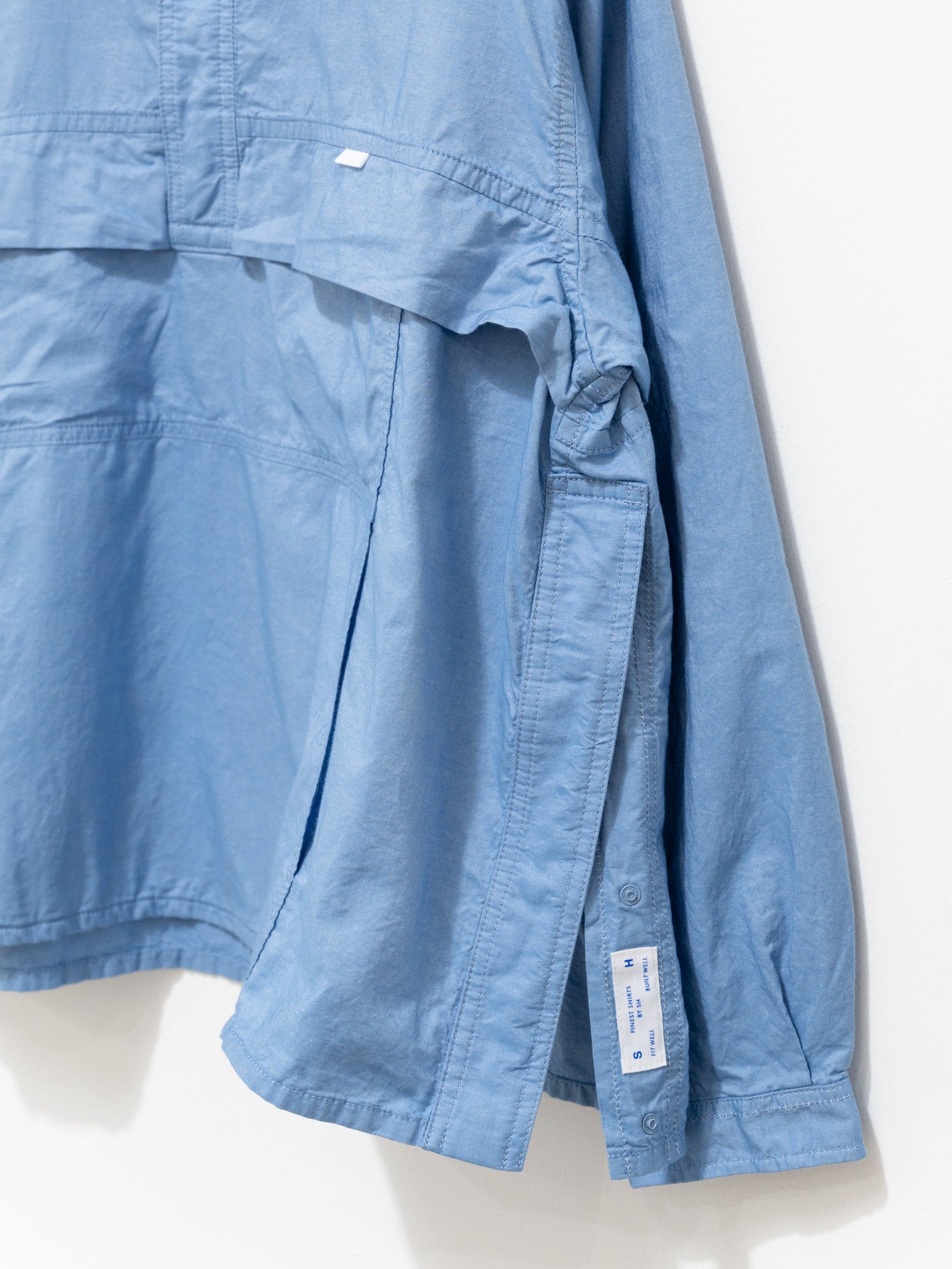 Namu Shop - S H Anorak Shirt - Chambray Blue