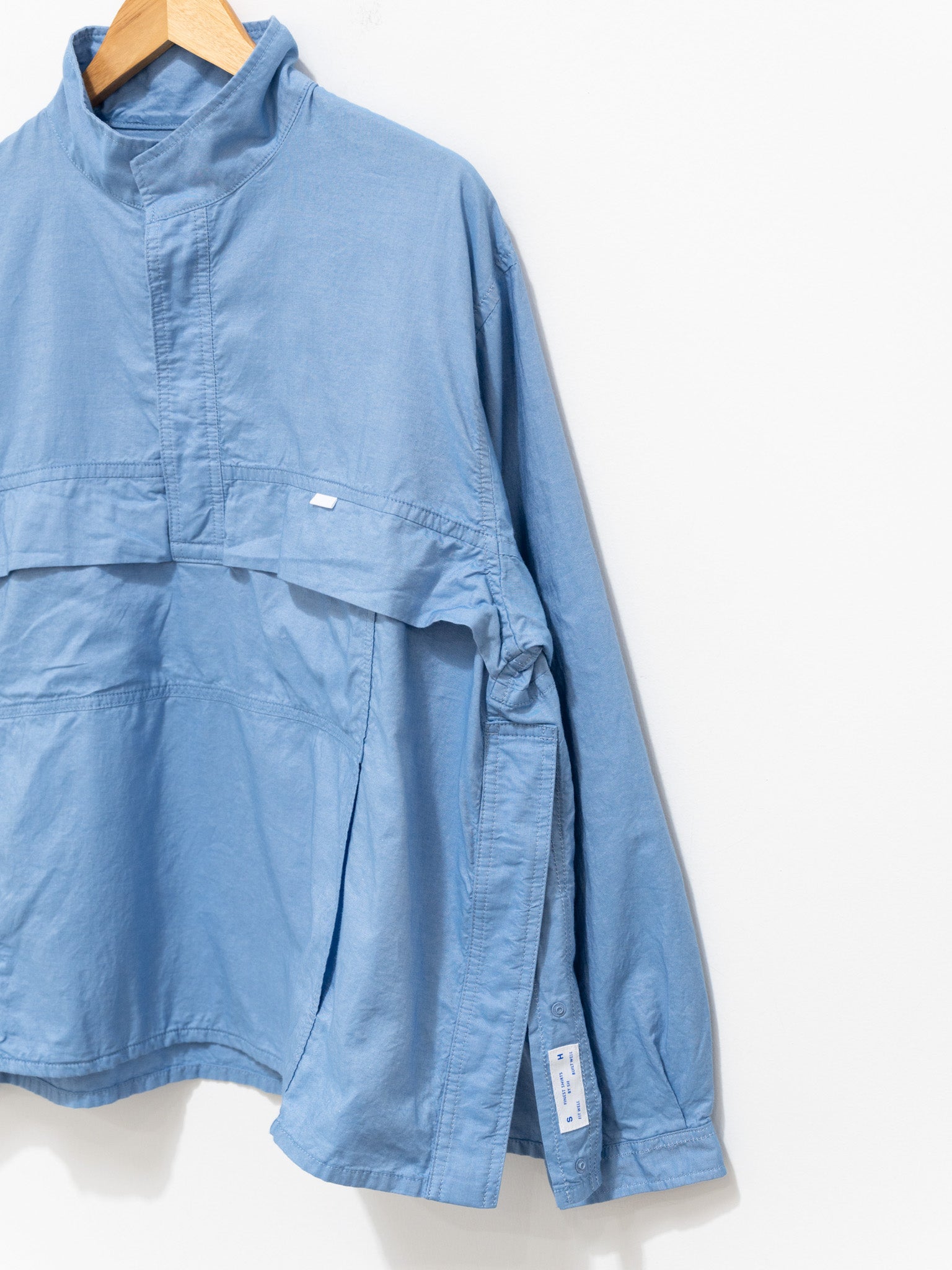 Namu Shop - S H Anorak Shirt - Chambray Blue