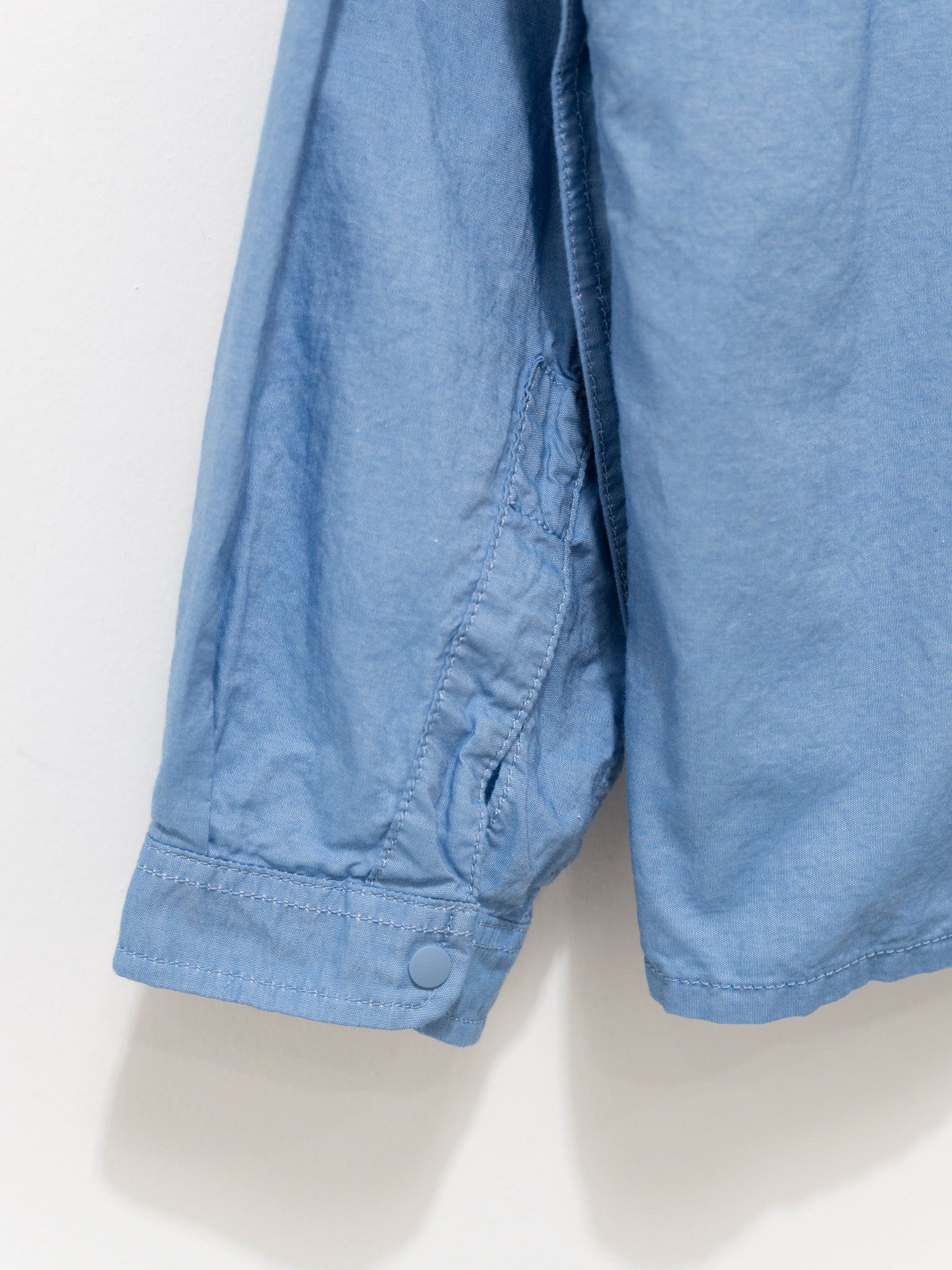 Namu Shop - S H Anorak Shirt - Chambray Blue