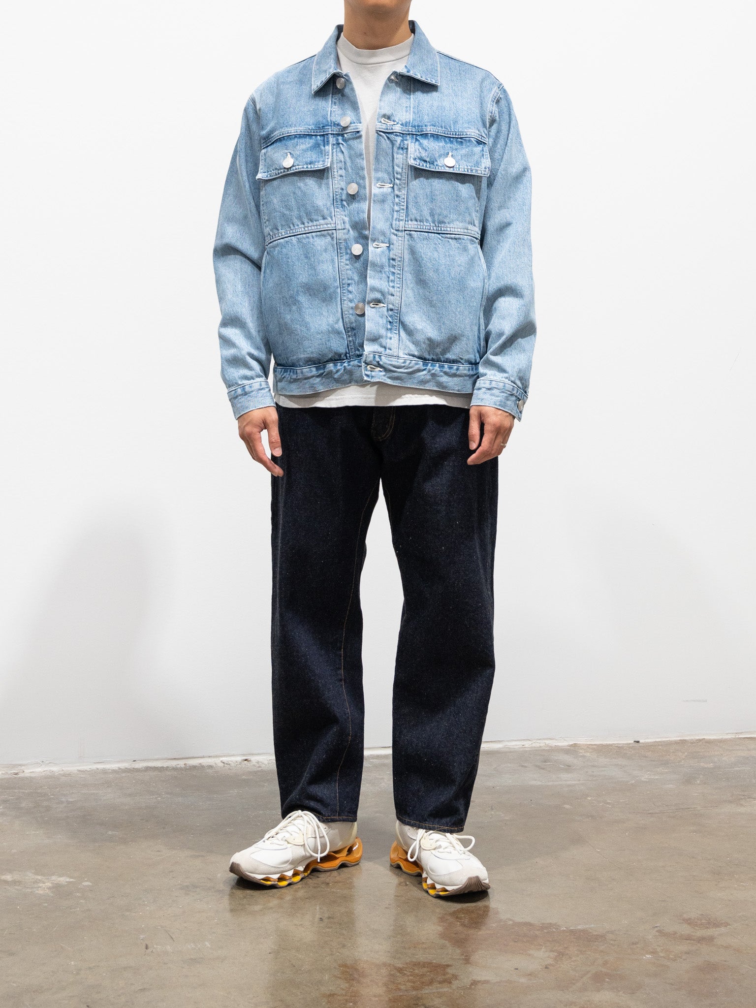 Namu Shop - paa Big Rig Jacket Two - Extra Light Wash