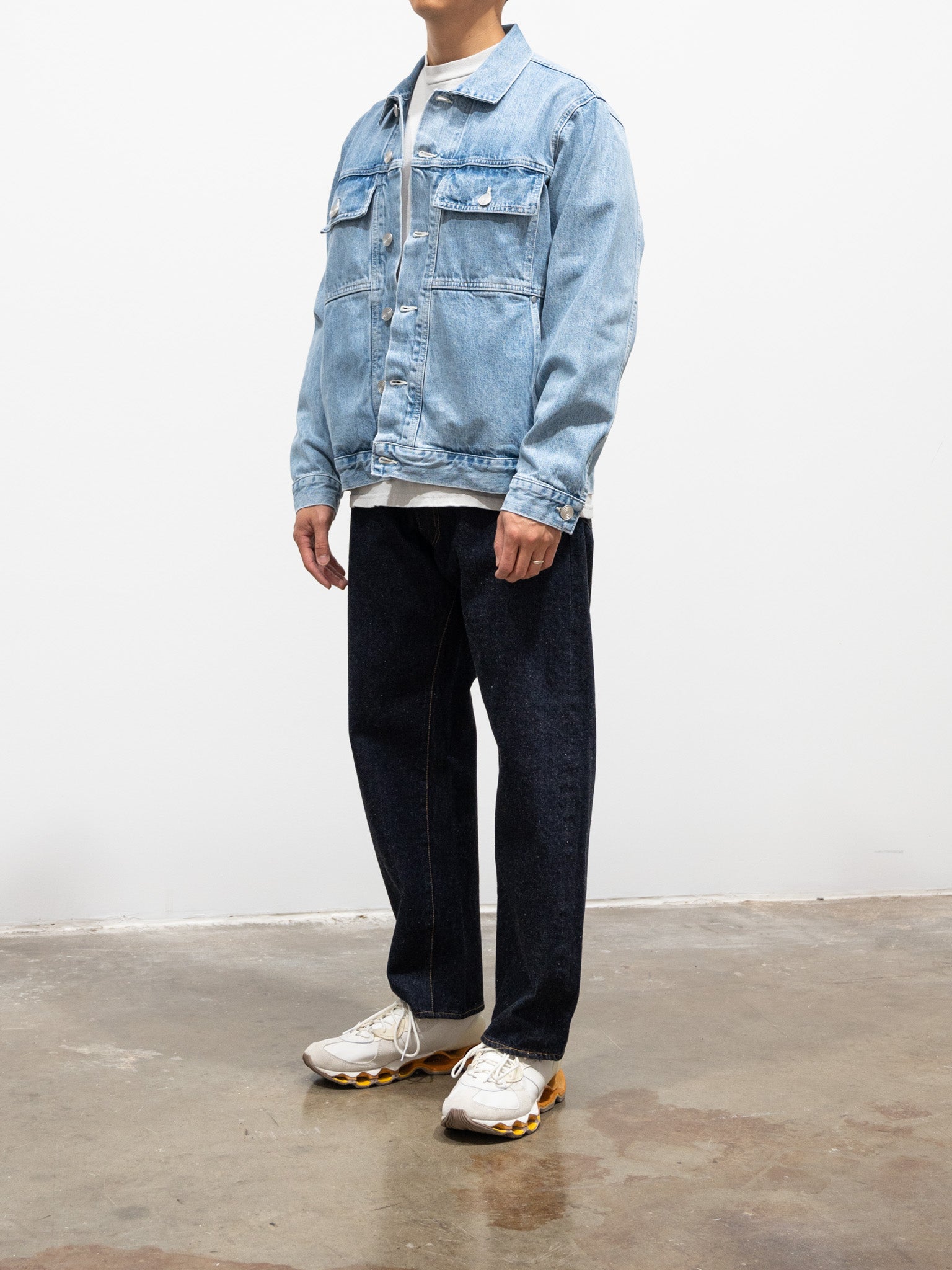 Namu Shop - paa Big Rig Jacket Two - Extra Light Wash