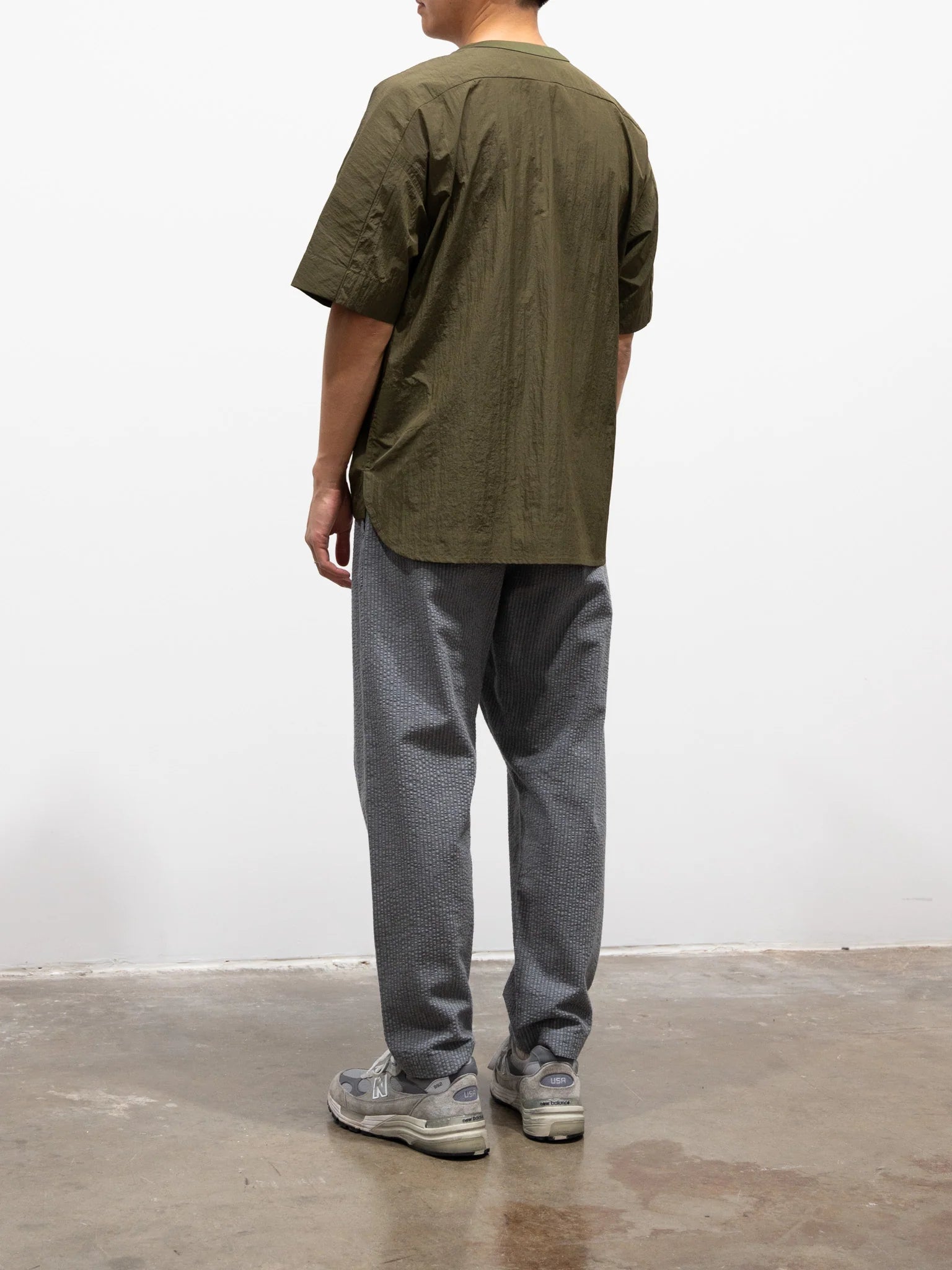 Namu Shop - Document Nylon Over Shirt - Navy