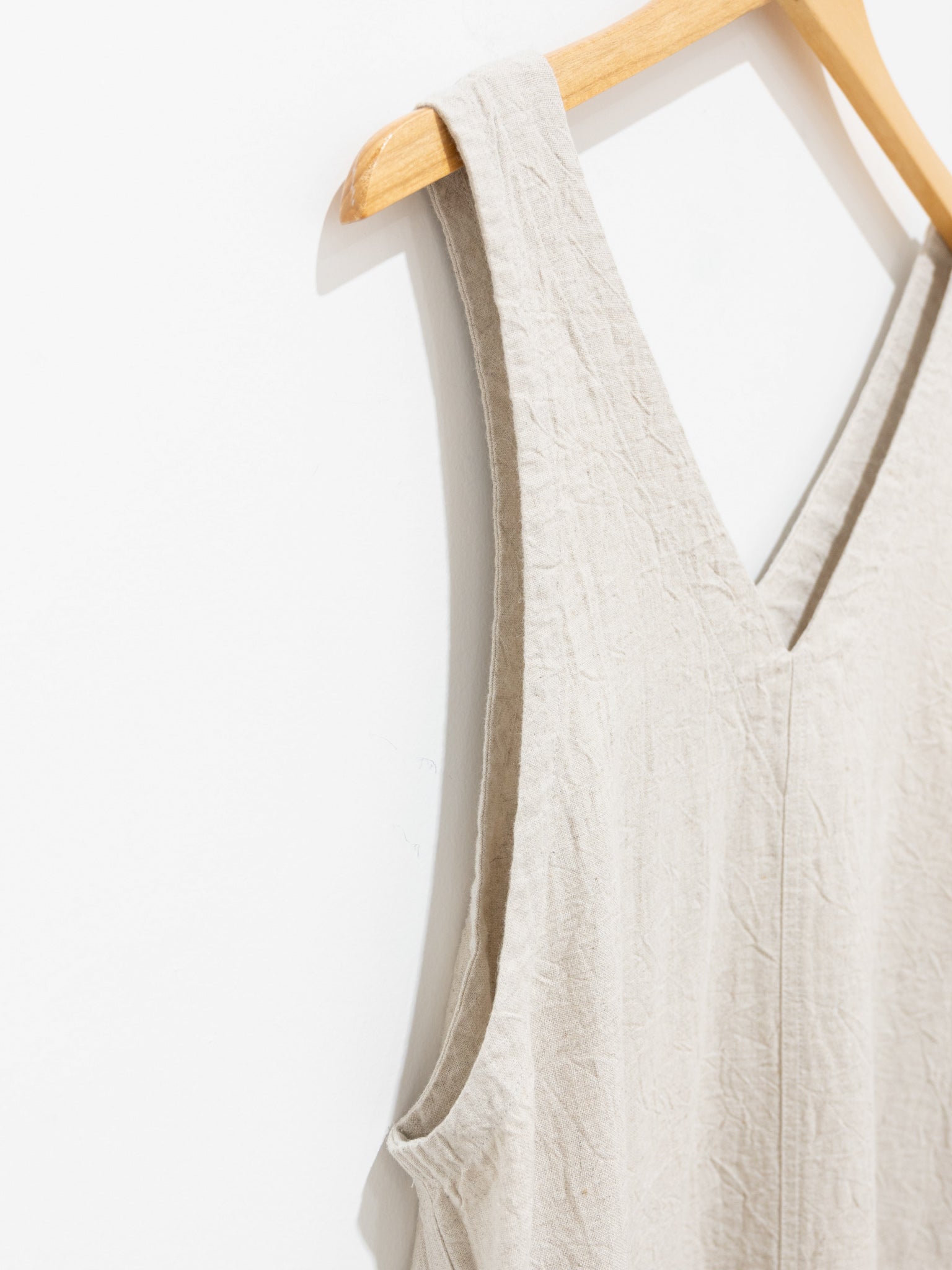 Namu Shop - Ichi Antiquites Linen Salopette - Natural
