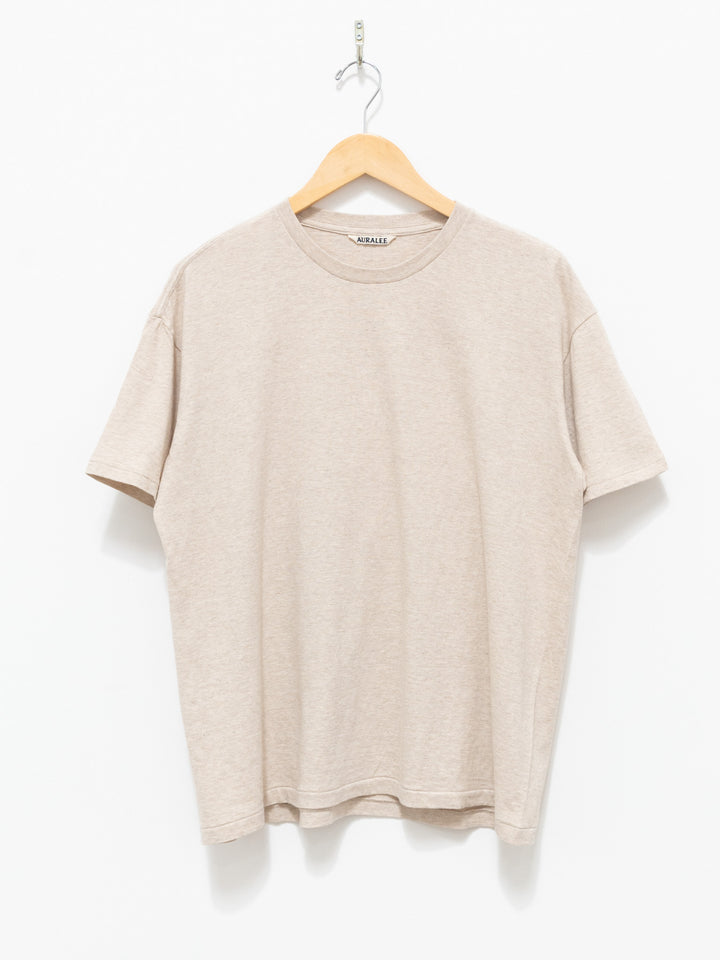 Namu Shop - Auralee Seamless Crewneck Tee - Top Brown