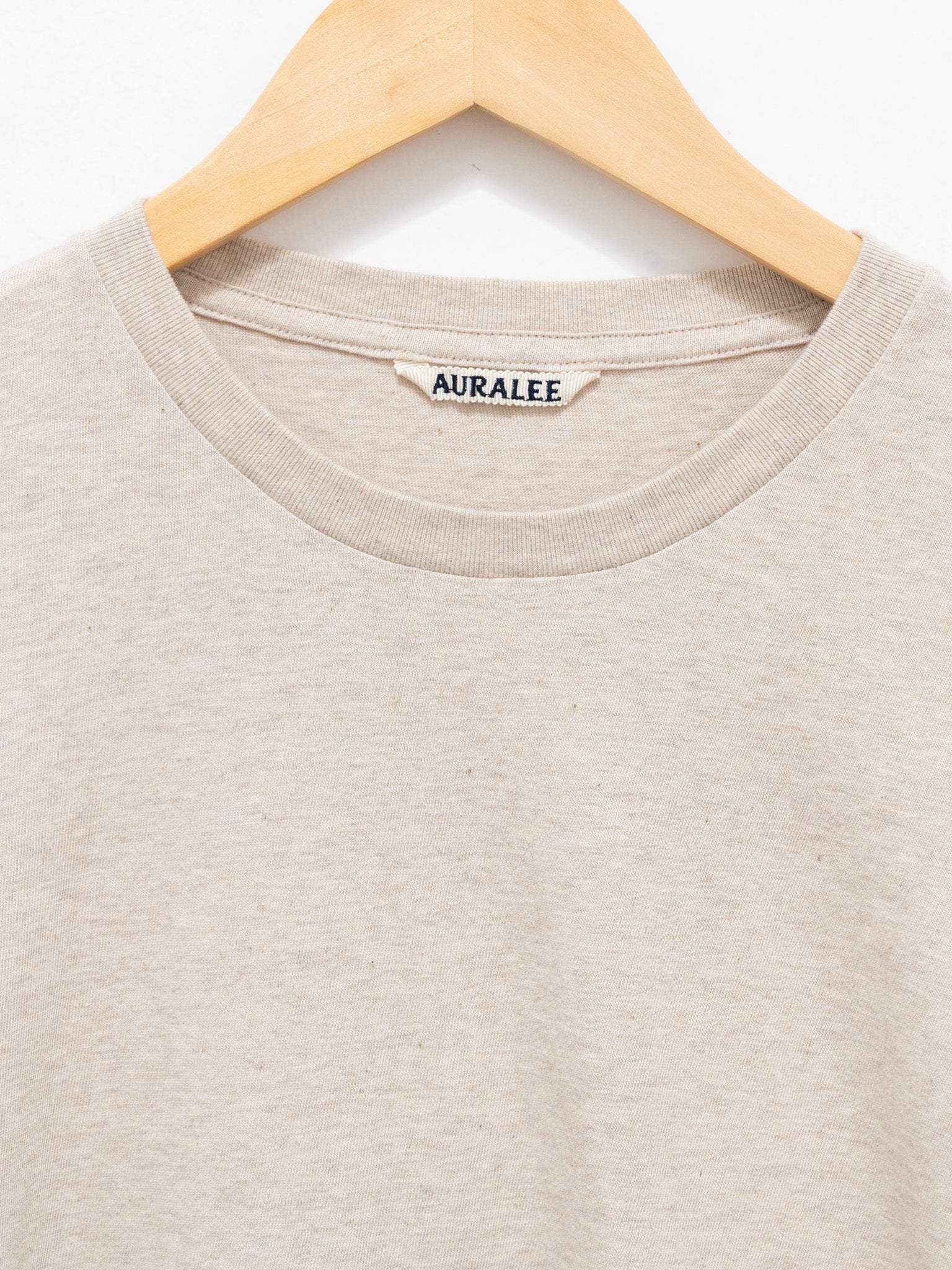 Namu Shop - Auralee Seamless Crewneck Tee - Top Brown