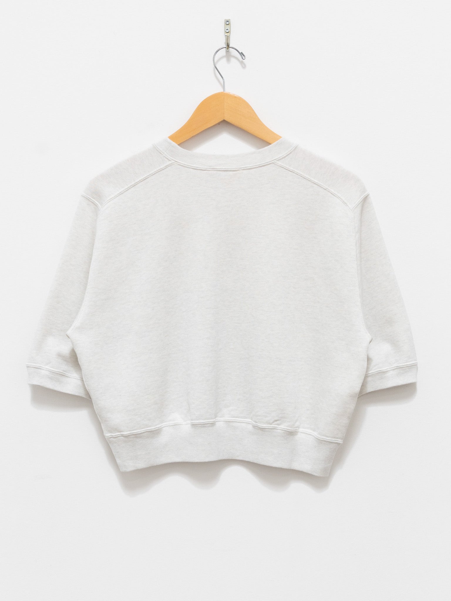 Namu Shop - Auralee Light Flowy Sweat Half Sleeve P/O - Light Gray (restocked)
