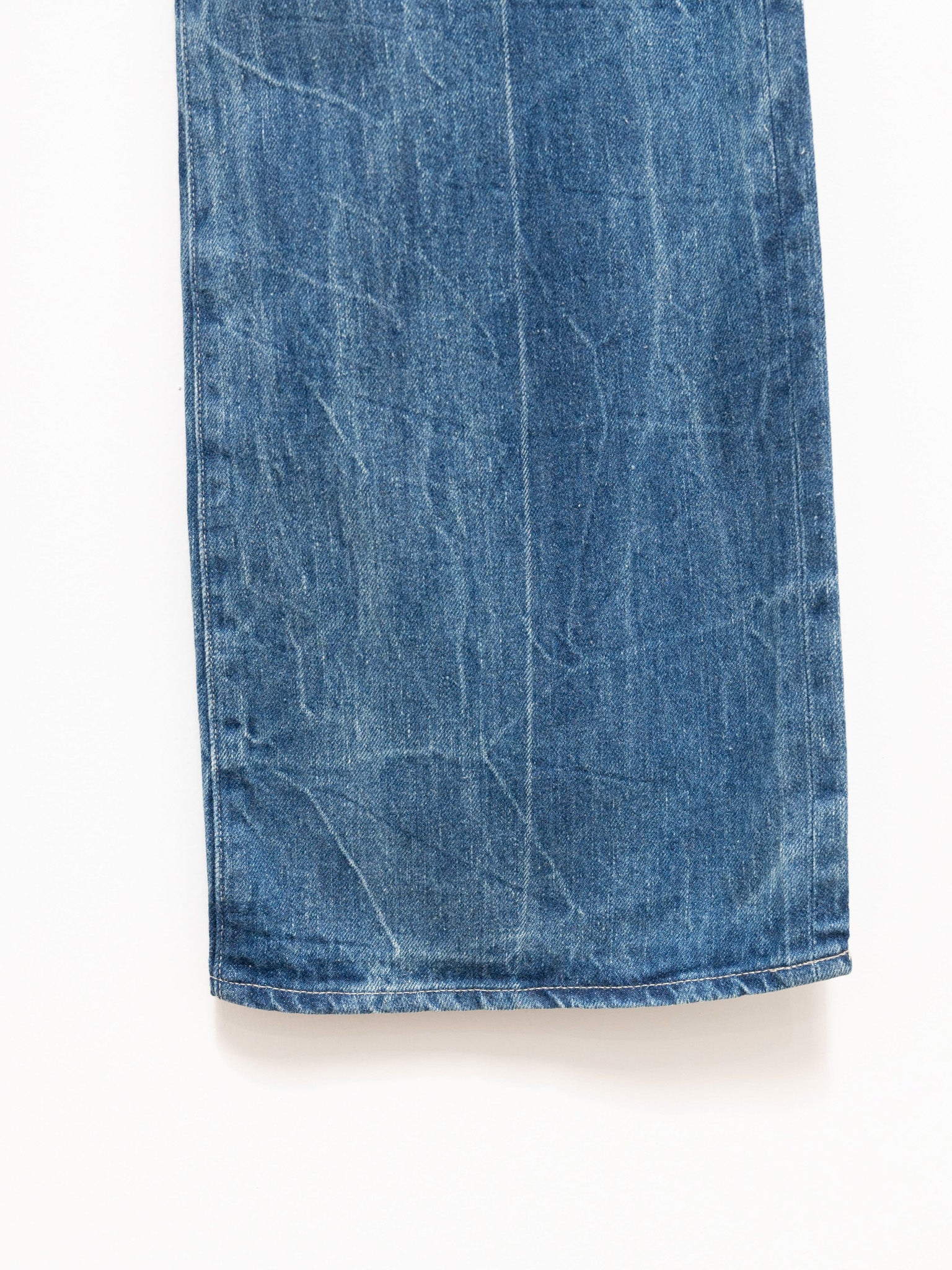Namu Shop - Auralee Selvedge Faded Light Denim Pants - Indigo
