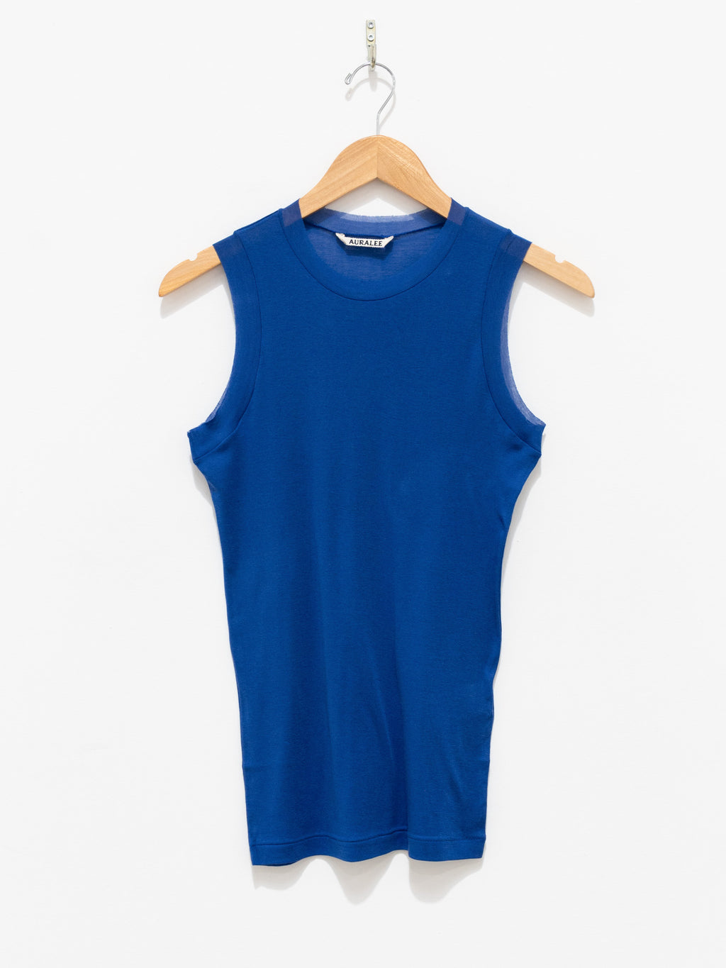 Namu Shop - Auralee Giza Super High Gauge Sheer Rib Tank - Blue