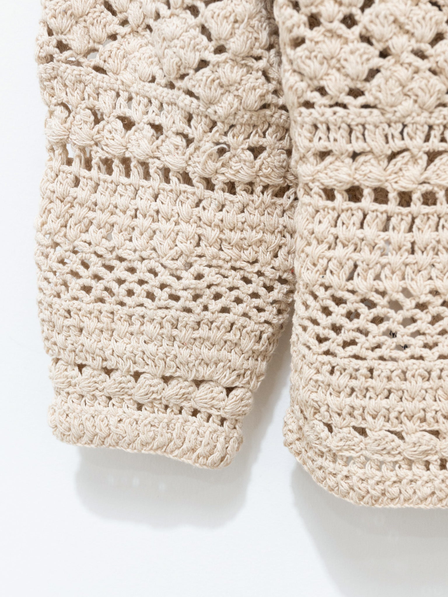 Namu Shop - Niche MacMahon Knitting Mills Crochet Cardigan - Natural