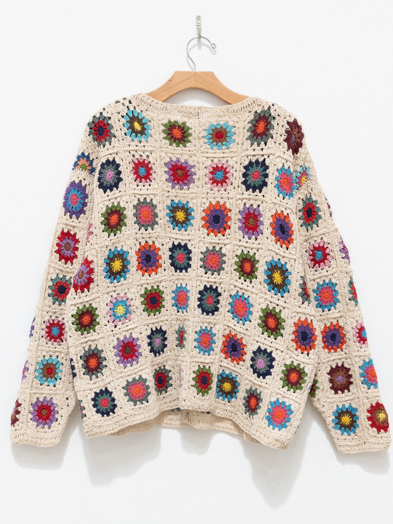 Namu Shop - Niche MacMahon Knitting Mills Crochet Cardigan - Flowers
