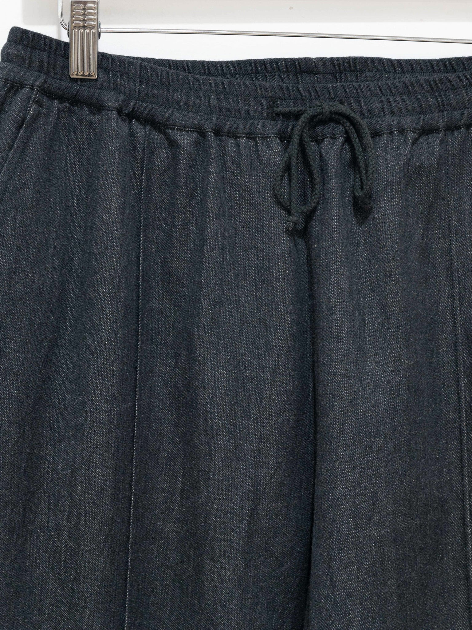 Namu Shop - Niche Hand Woven Denim Easy Pants - Black