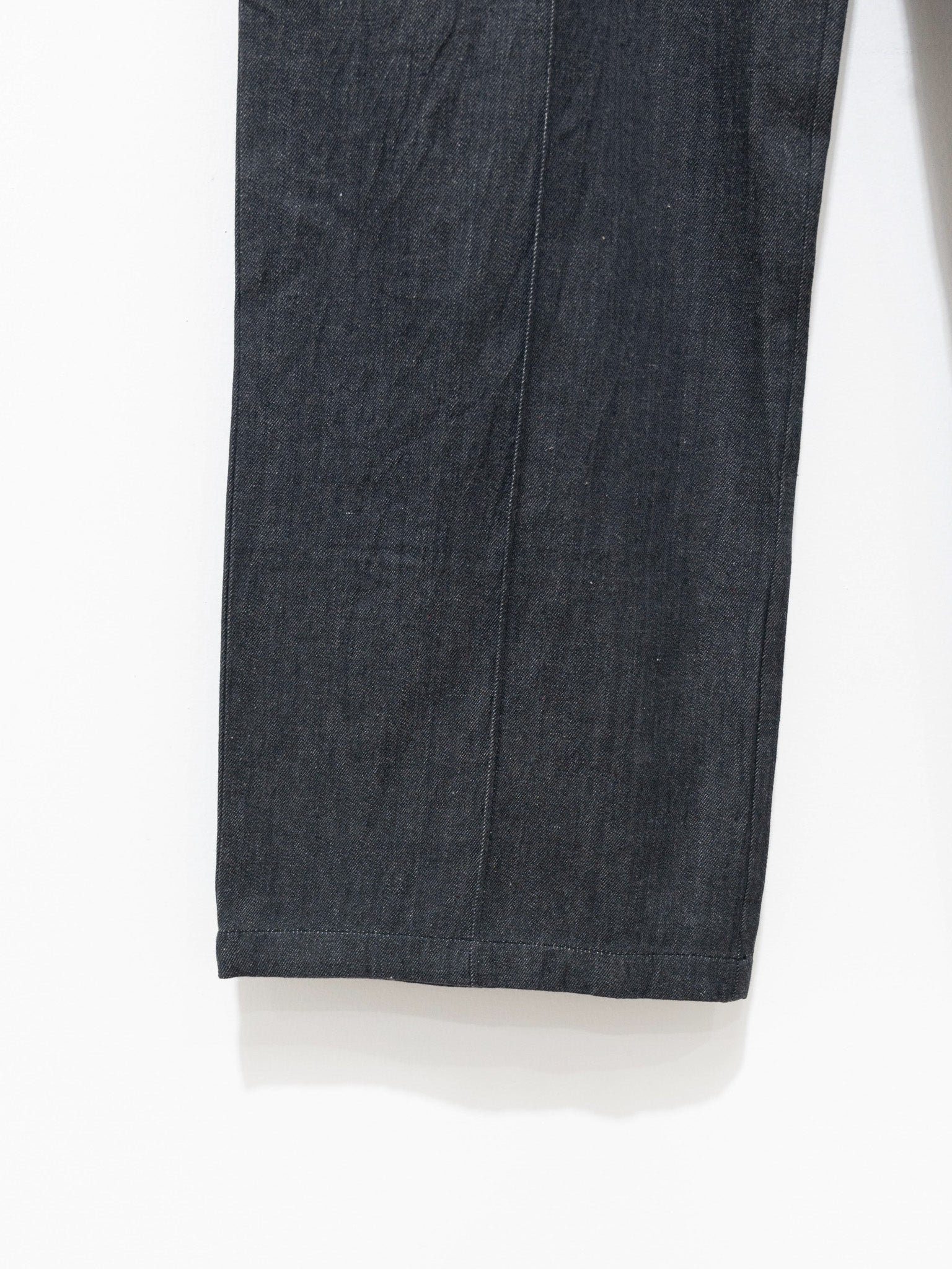 Namu Shop - Niche Hand Woven Denim Easy Pants - Black