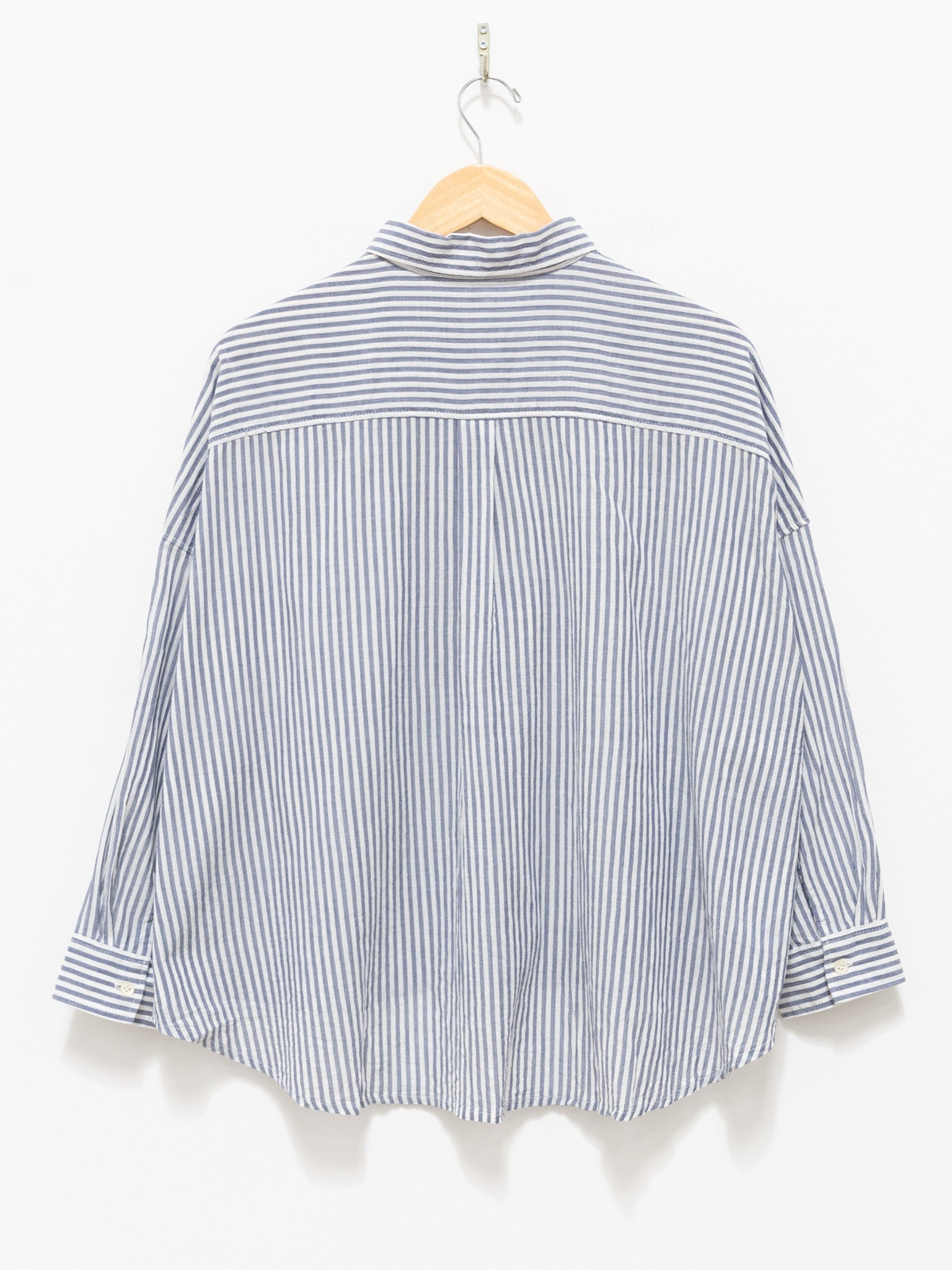 Namu Shop - ICHI Striped Shirt - Navy