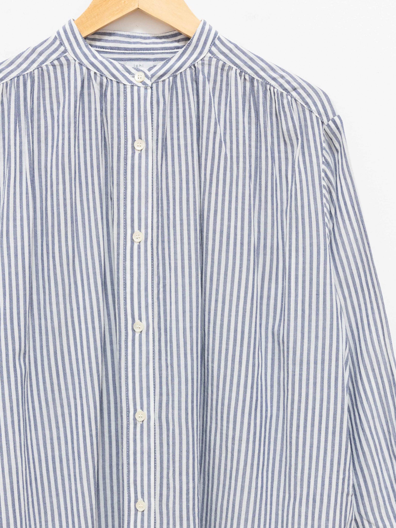 Namu Shop - ICHI Striped Band Collar Dress