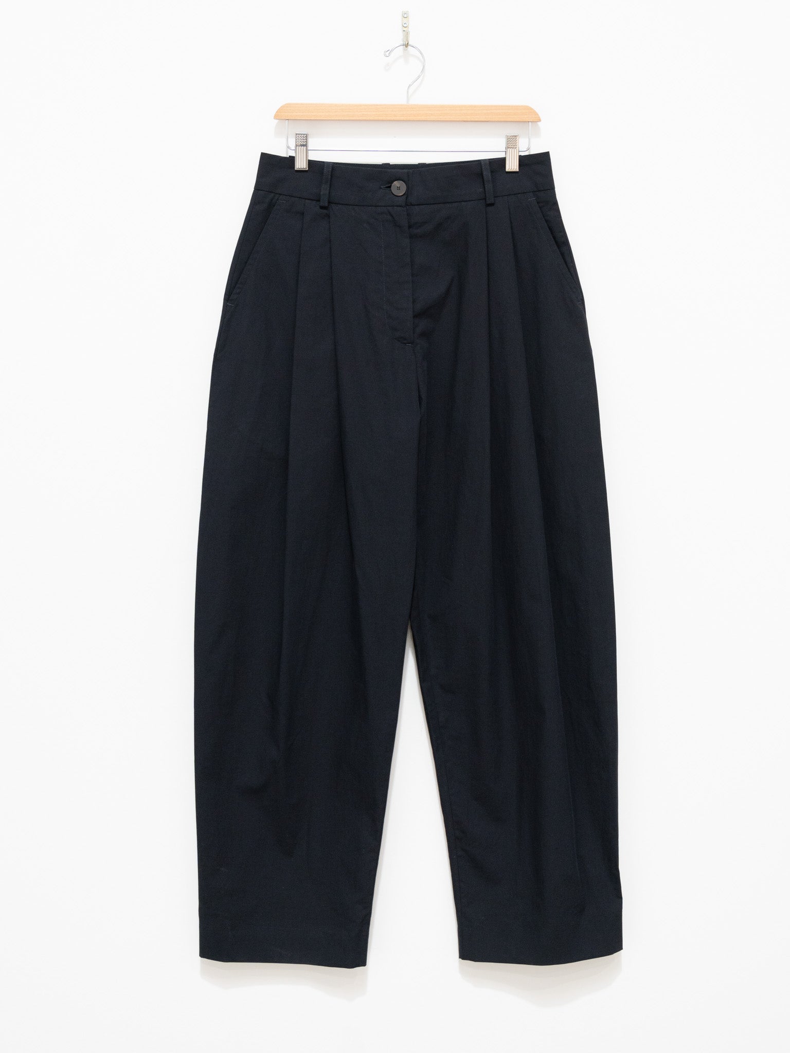 Namu Shop - Studio Nicholson Acuna Double Pleat Front Pant - Darkest Navy